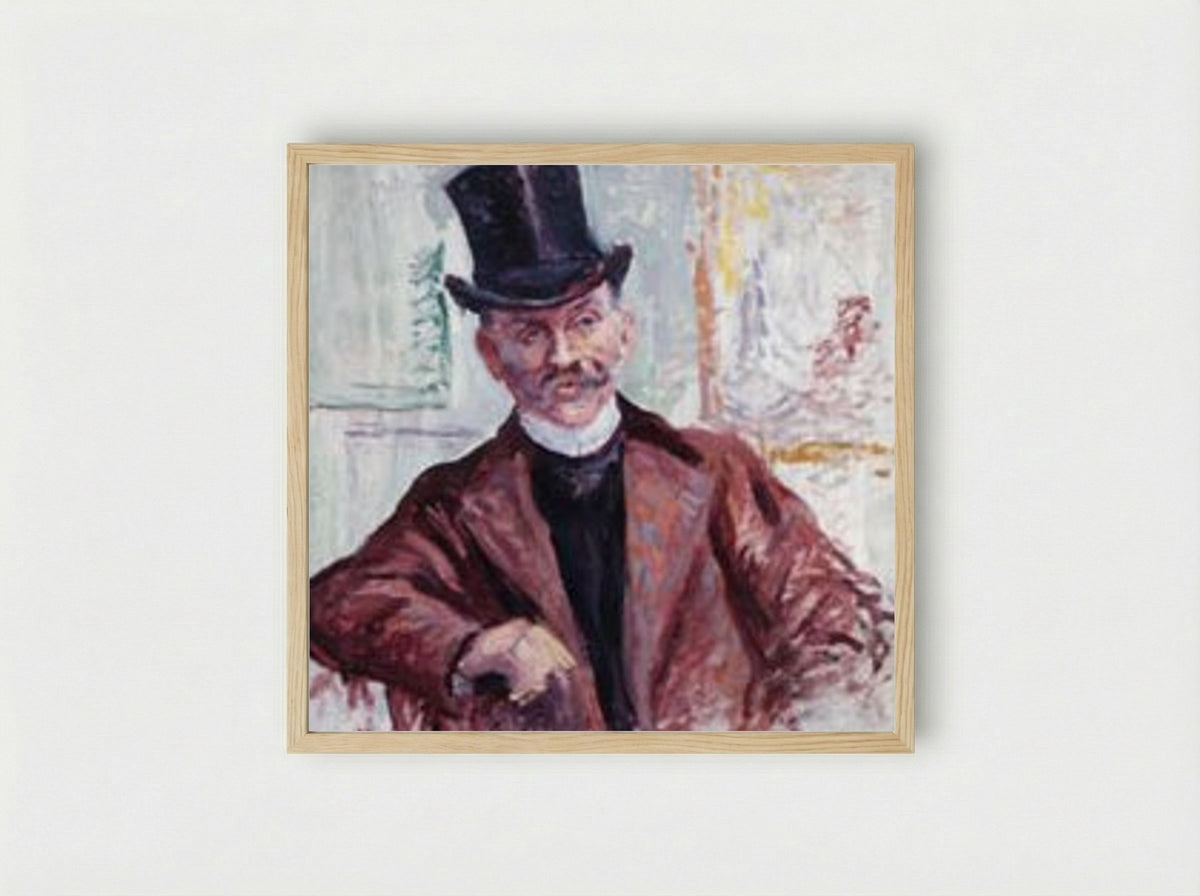 Portrait of Doctor Marieux - Maximilien Luce - Framed Print Wood