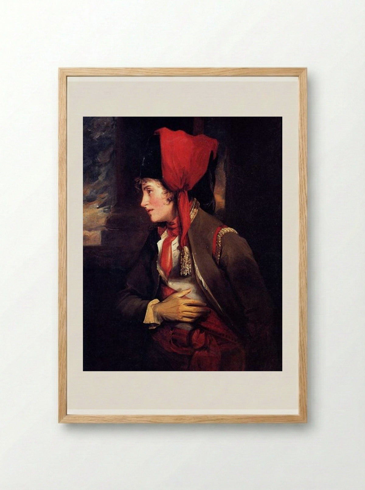 Portrait of Dorothy Jordan as Rosalind in ‘As You Like It’ - John Hoppner - Framed Print Wood