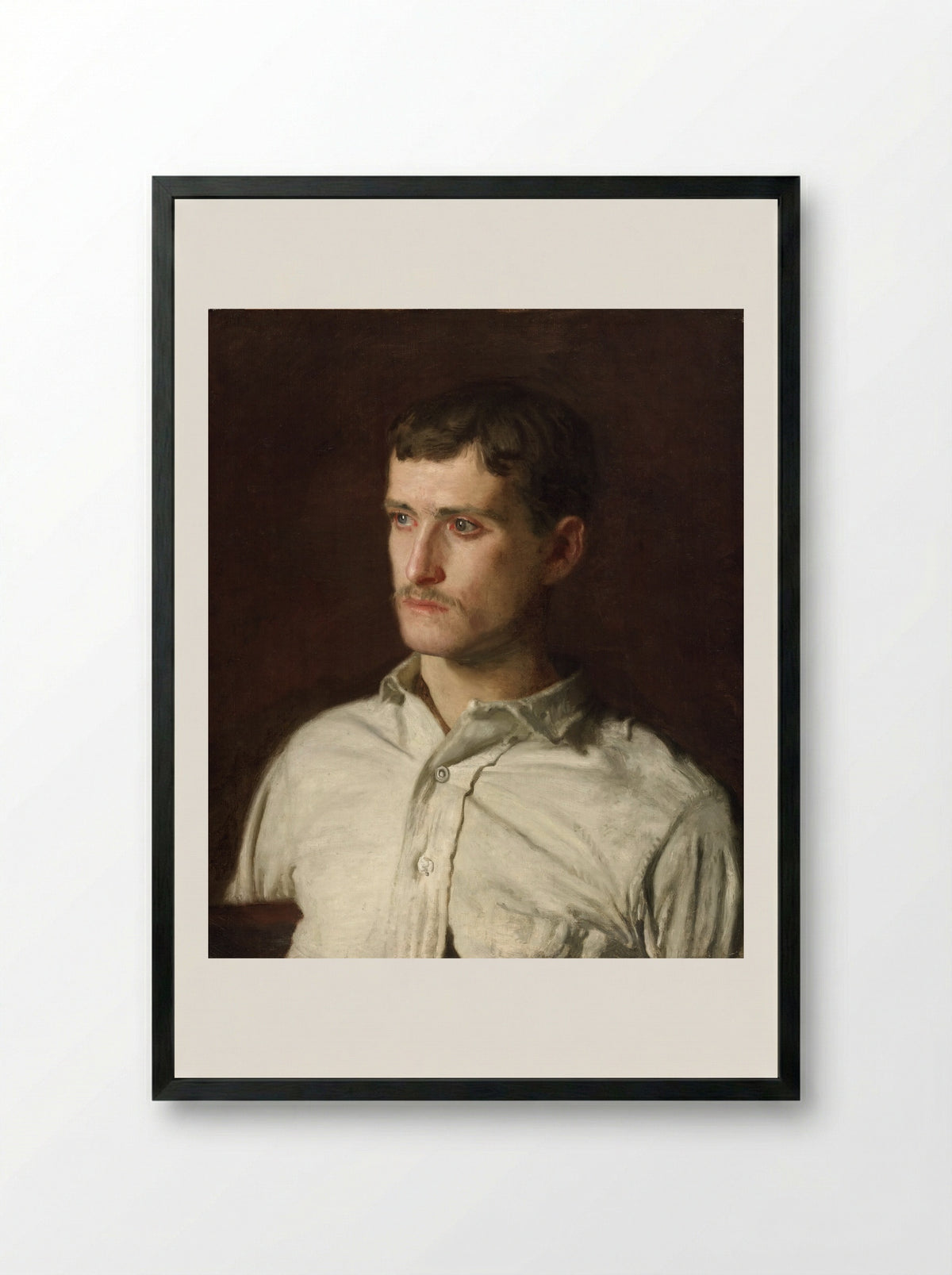 Portrait of Douglass Morgan Hall - Thomas Eakins - Framed Print Black