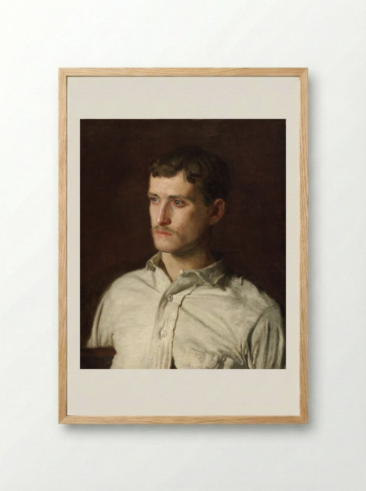 Portrait of Douglass Morgan Hall - Thomas Eakins - Framed Print Wood