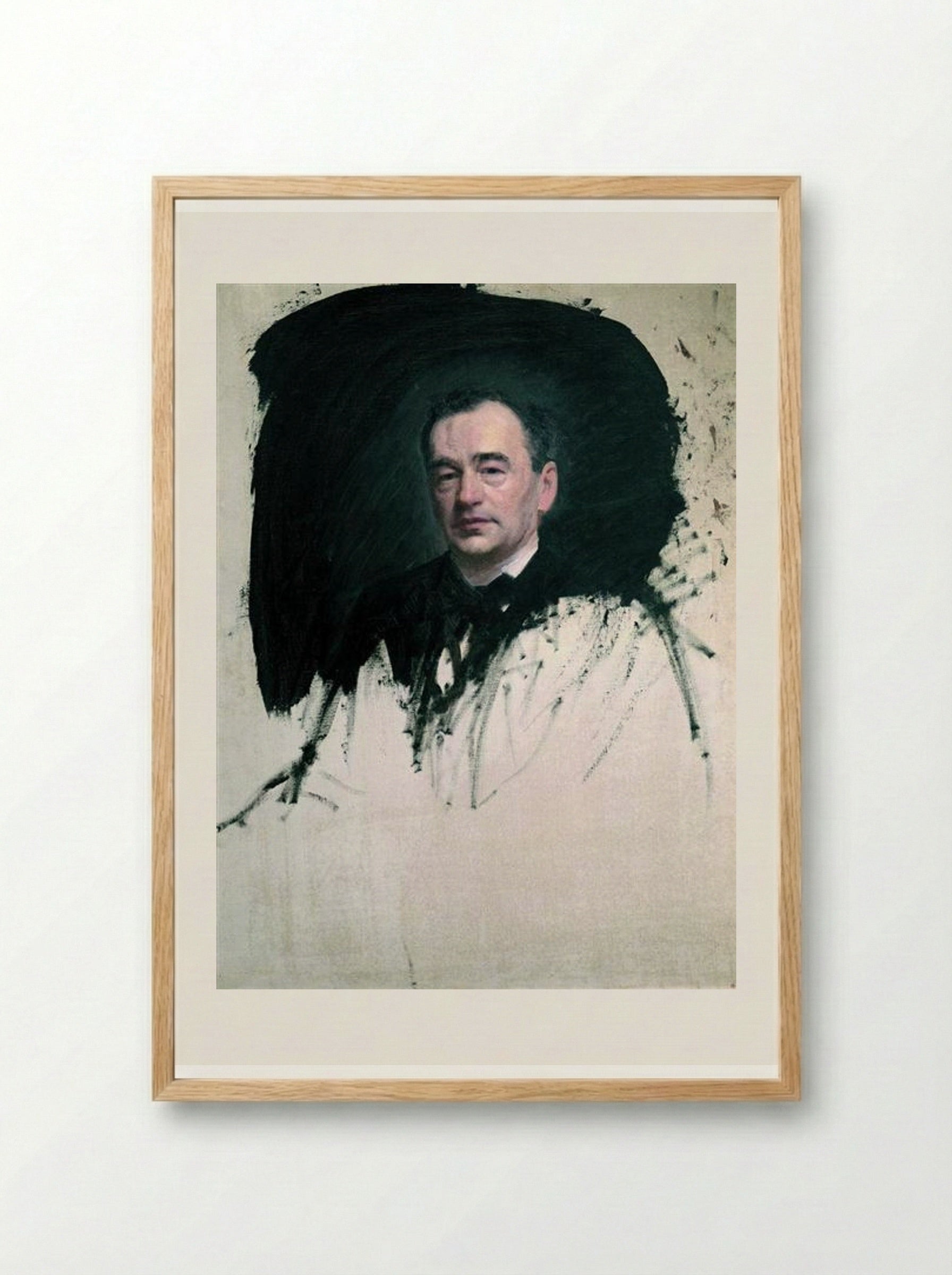 Portrait of Dr. Karl A. Rauhfus - Ivan Kramskoy - Framed Print Wood