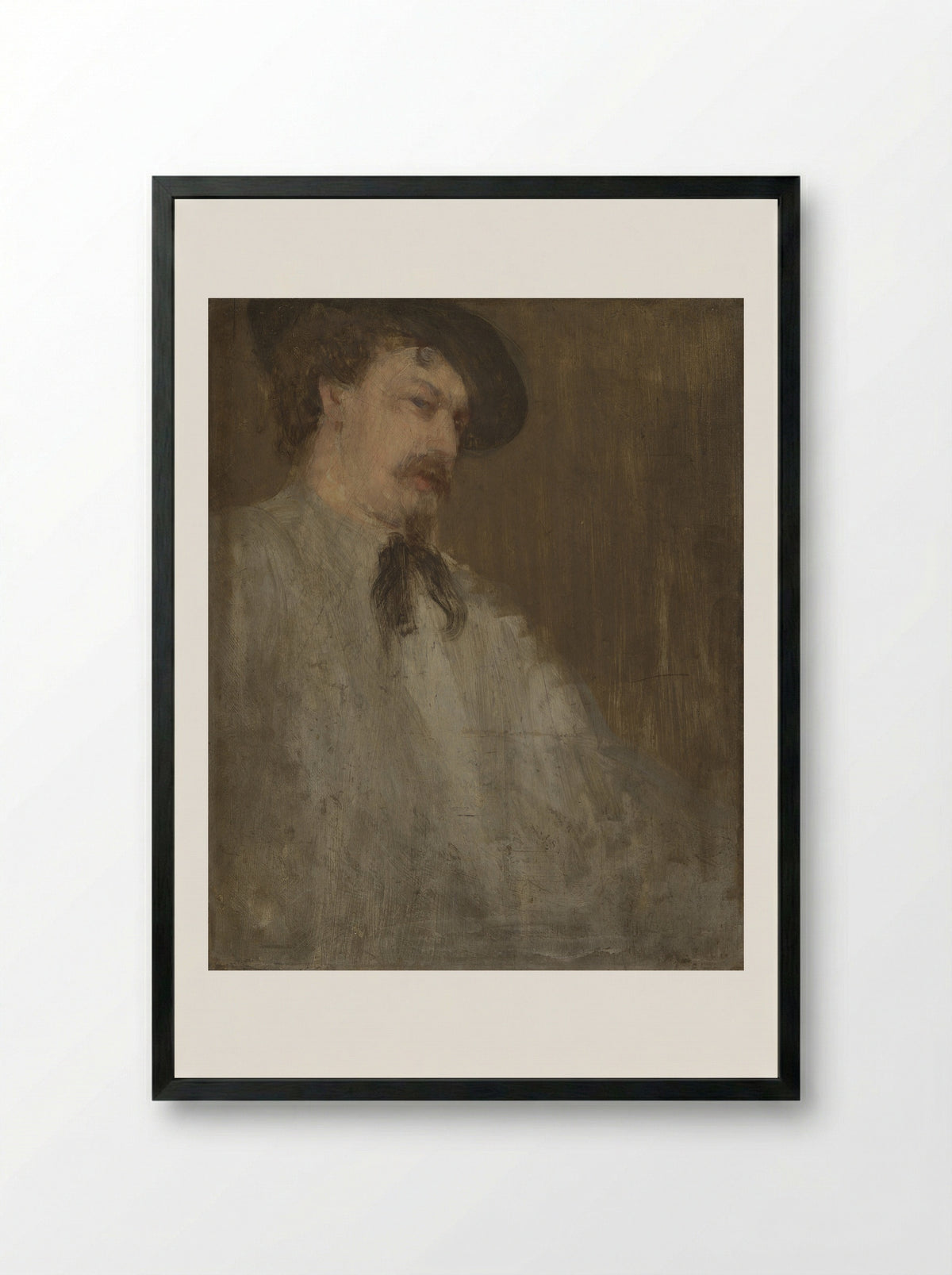 Portrait of Dr. William McNeill Whistler - James McNeill Whistler - Framed Print Black