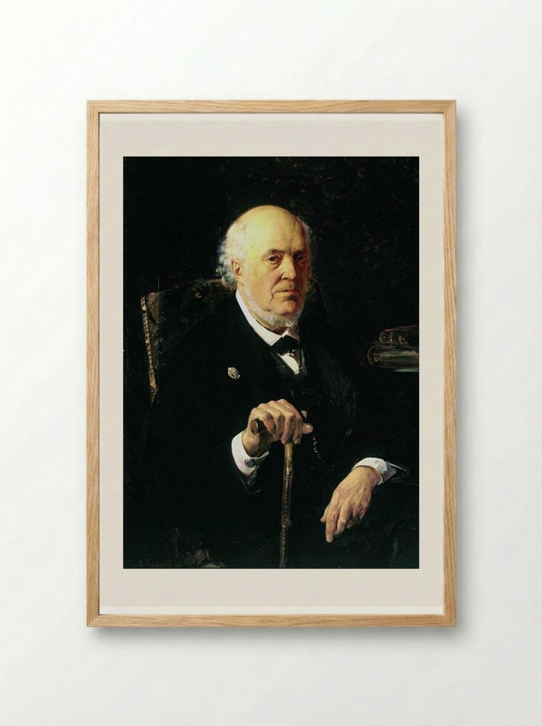 Portrait of E. I. Makovsky - Vladimir Makovsky - Framed Print Wood