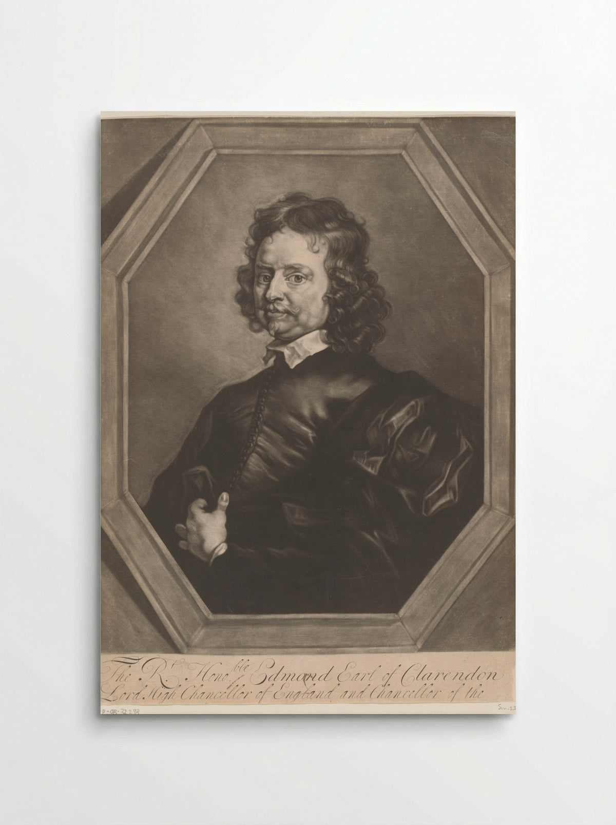 Portrait of Edward Hyde, 1st Earl of Clarendon - Thomas Johnson - Poster