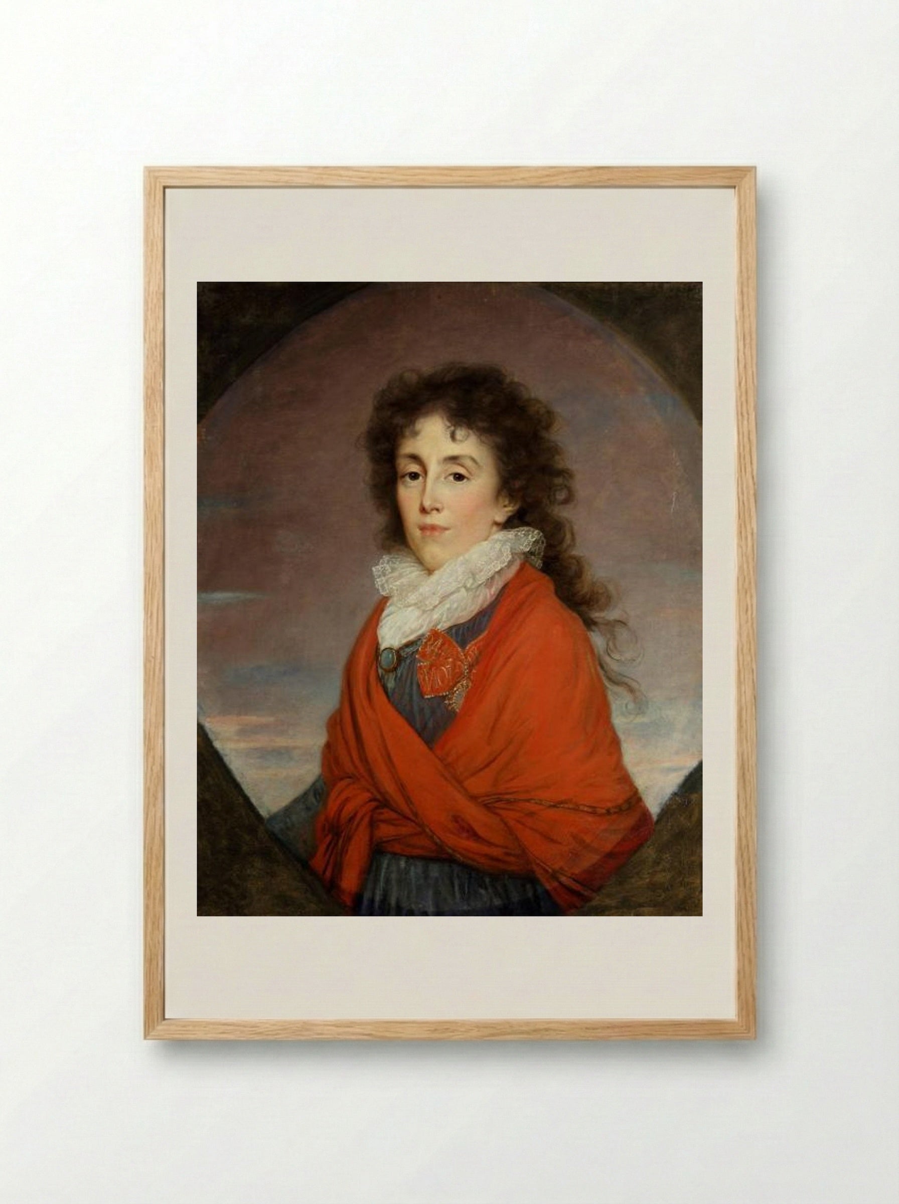 Portrait of Ekaterina I. Kutuzova - Louise Elisabeth Vigée Le Brun - Framed Print Wood