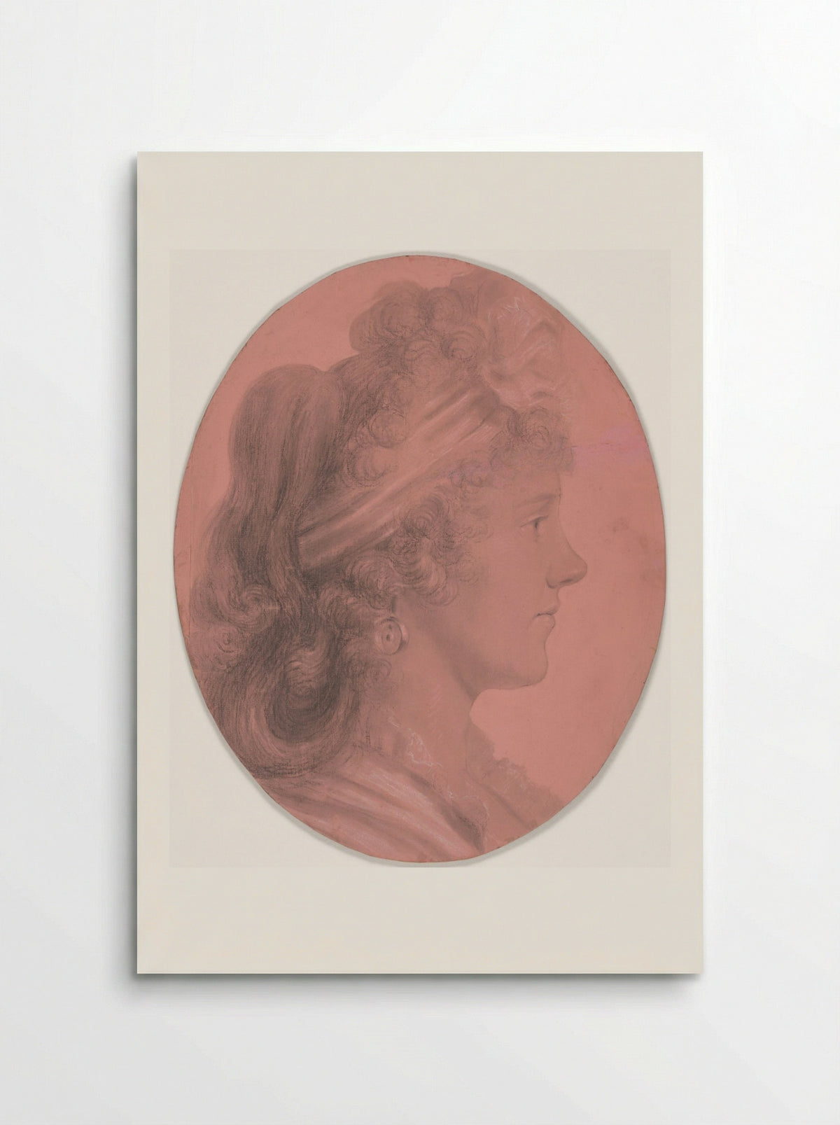 Portrait of Eleanor Ramsay Fitzwilliam - Charles Balthazar Julien Fevret de Saint-Mémin - Poster