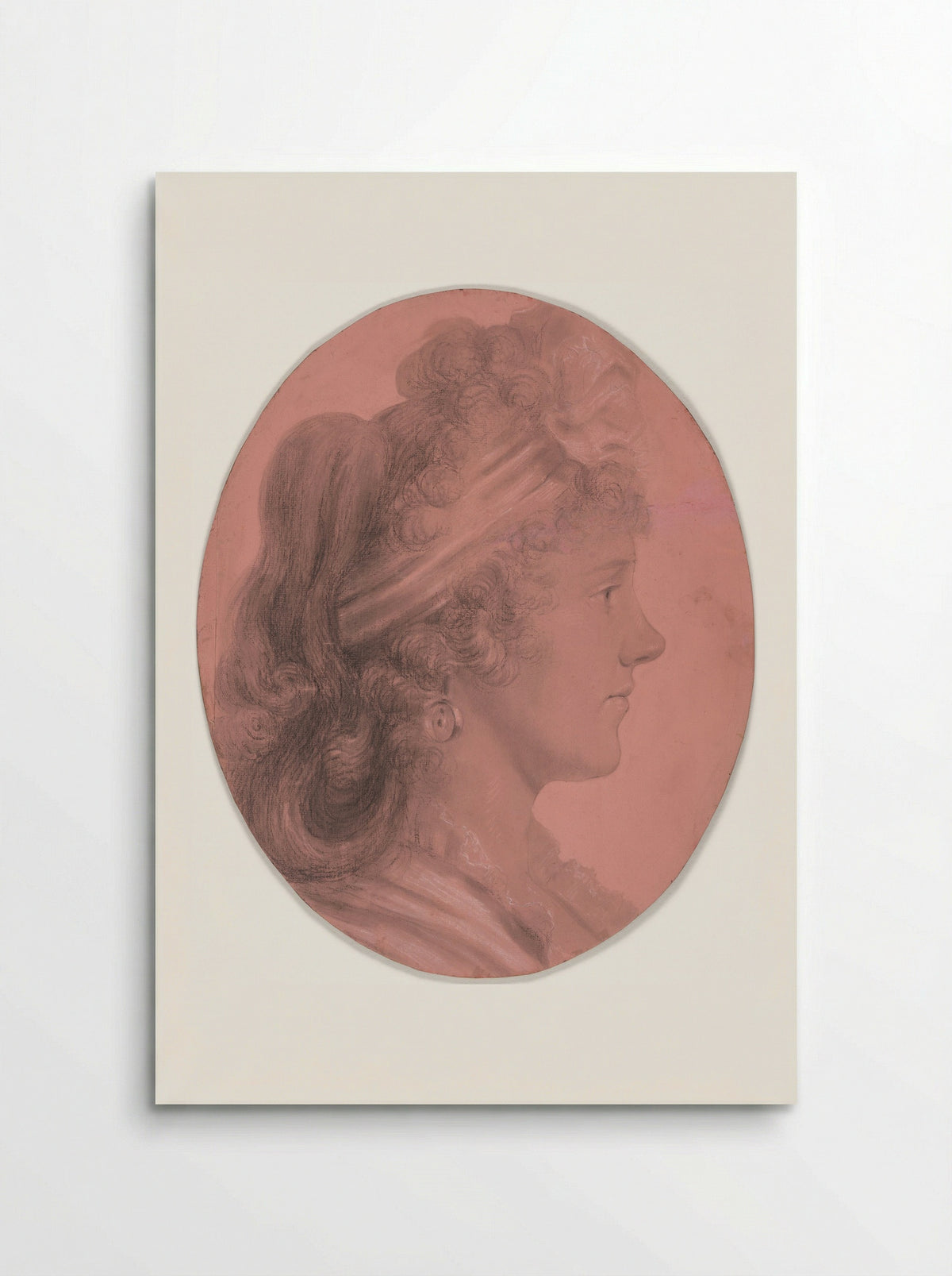 Portrait of Eleanor Ramsay Fitzwilliam - Charles Balthazar Julien Fevret de Saint-Mémin - Poster