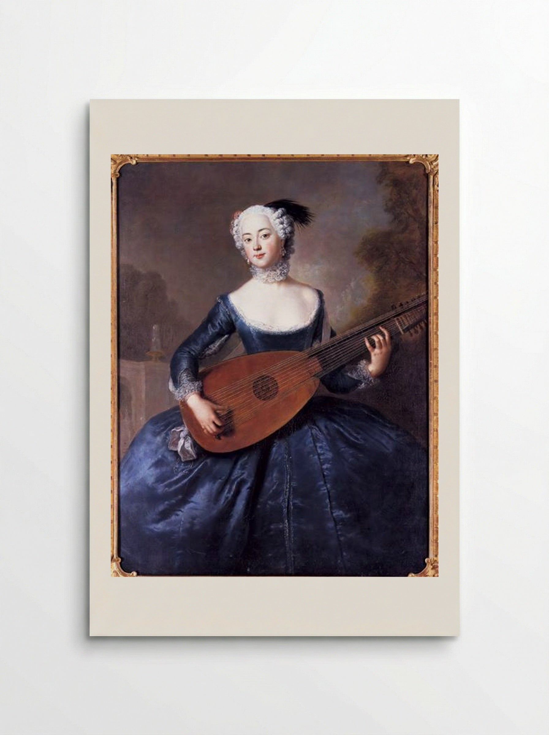 Portrait of Eleonore Louise Albertine - Antoine Pesne - Poster
