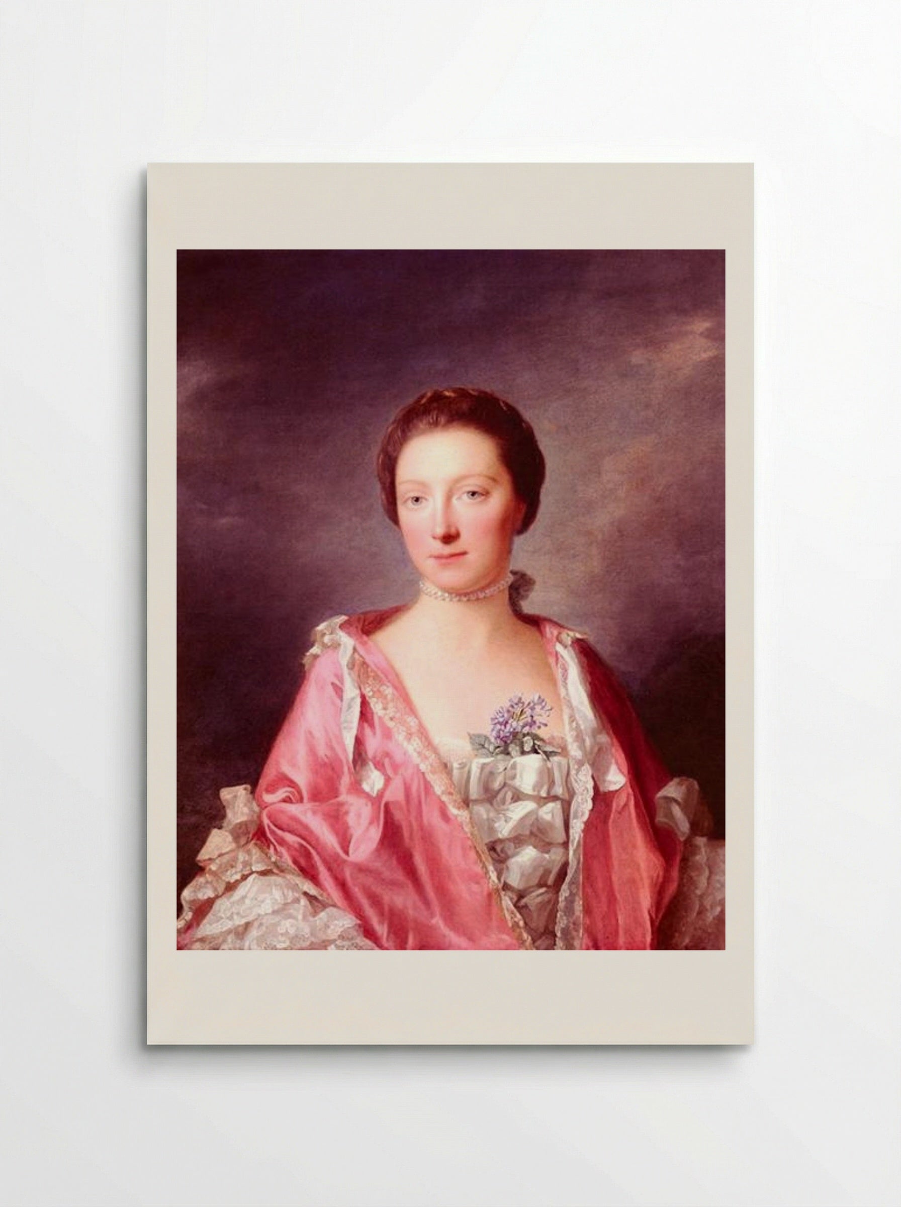 Portrait of Elizabeth Gunning, Duchess of Argyll - Allan Ramsay - Poster