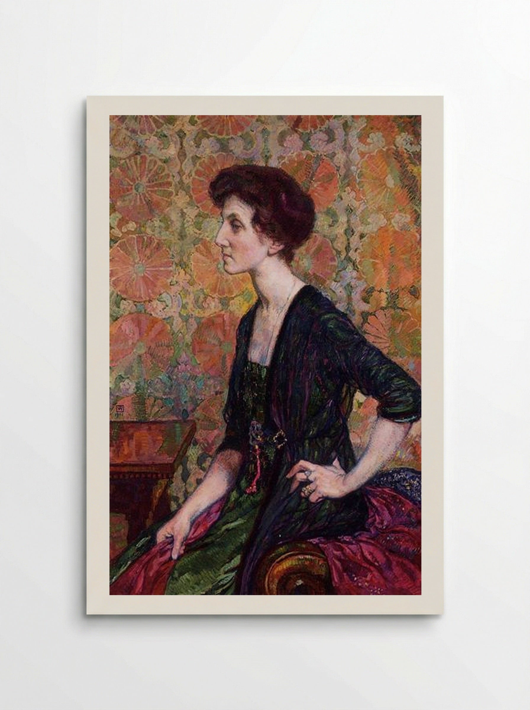 Portrait of Else Lampe Von Quita - Theo van Rysselberghe - Poster