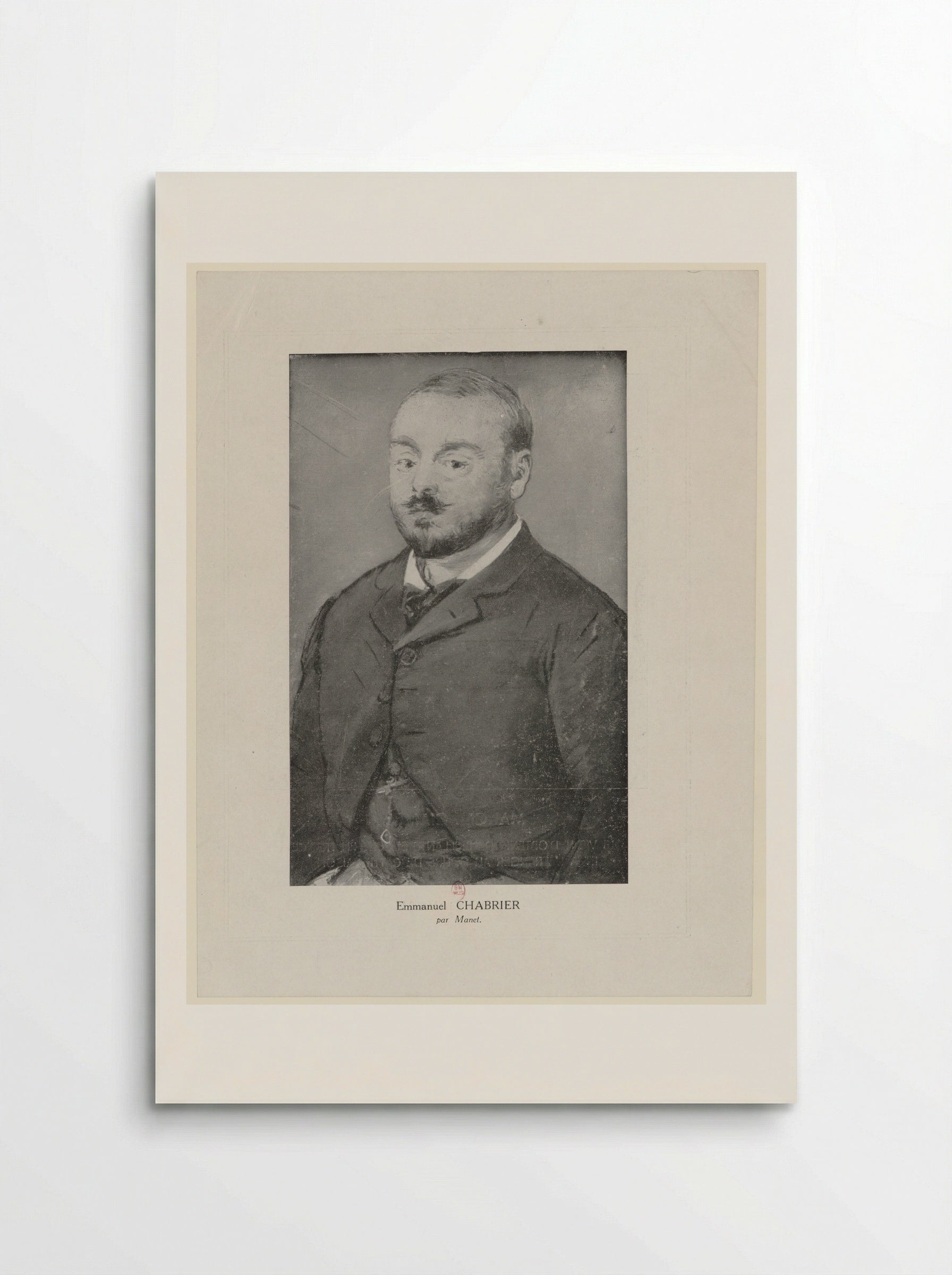 Portrait of Emmanuel Chabrier - Edouard Manet - Poster