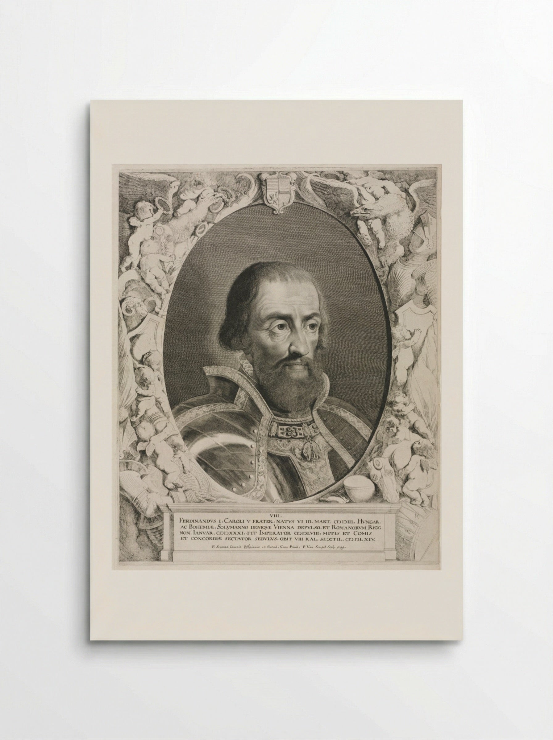 Portrait of Emperor Ferdinand I - Pieter van Sompel - Poster