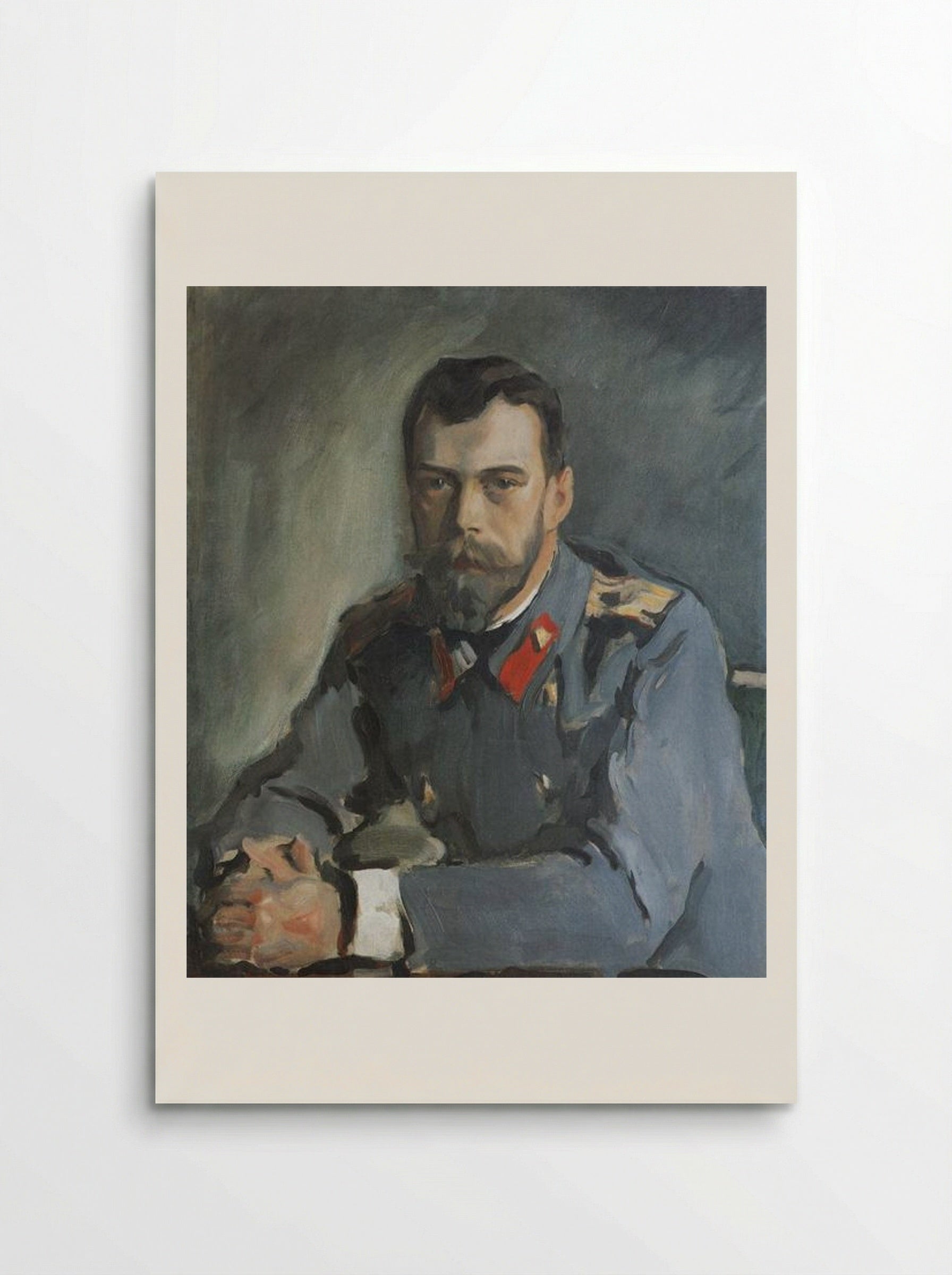 Portrait of Emperor Nicholas II - Valentin Serov - Poster