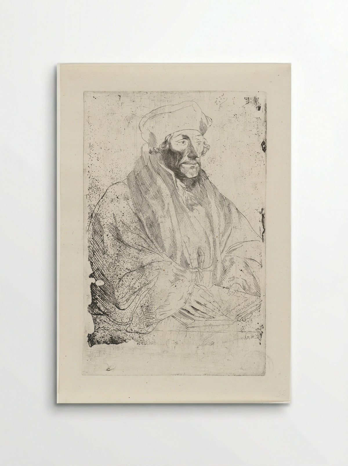 Portrait of Erasmus of Rotterdam - Anthony van Dyck - Poster