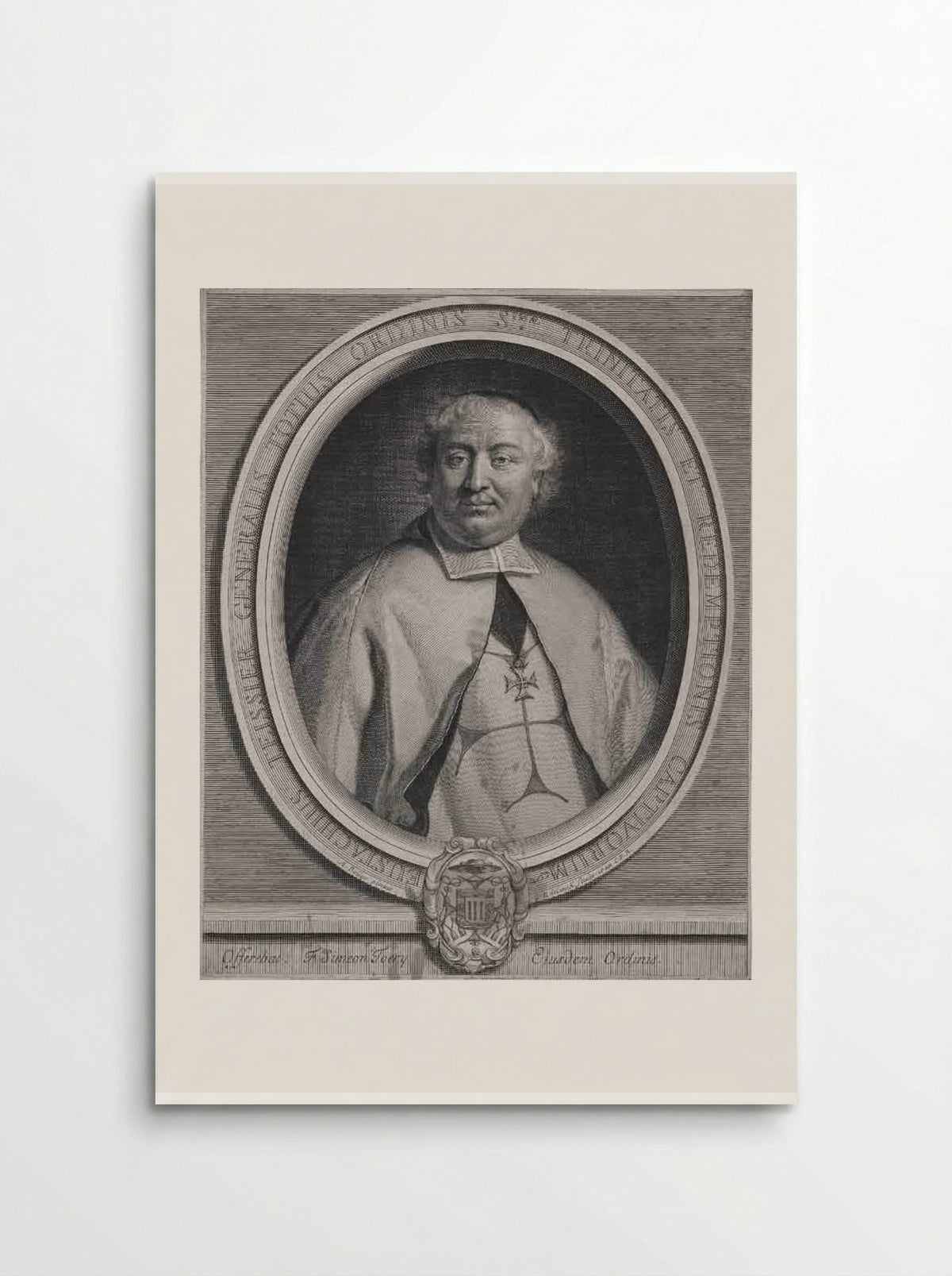 Portrait of Eustache Teissier - Gérard Edelinck - Poster
