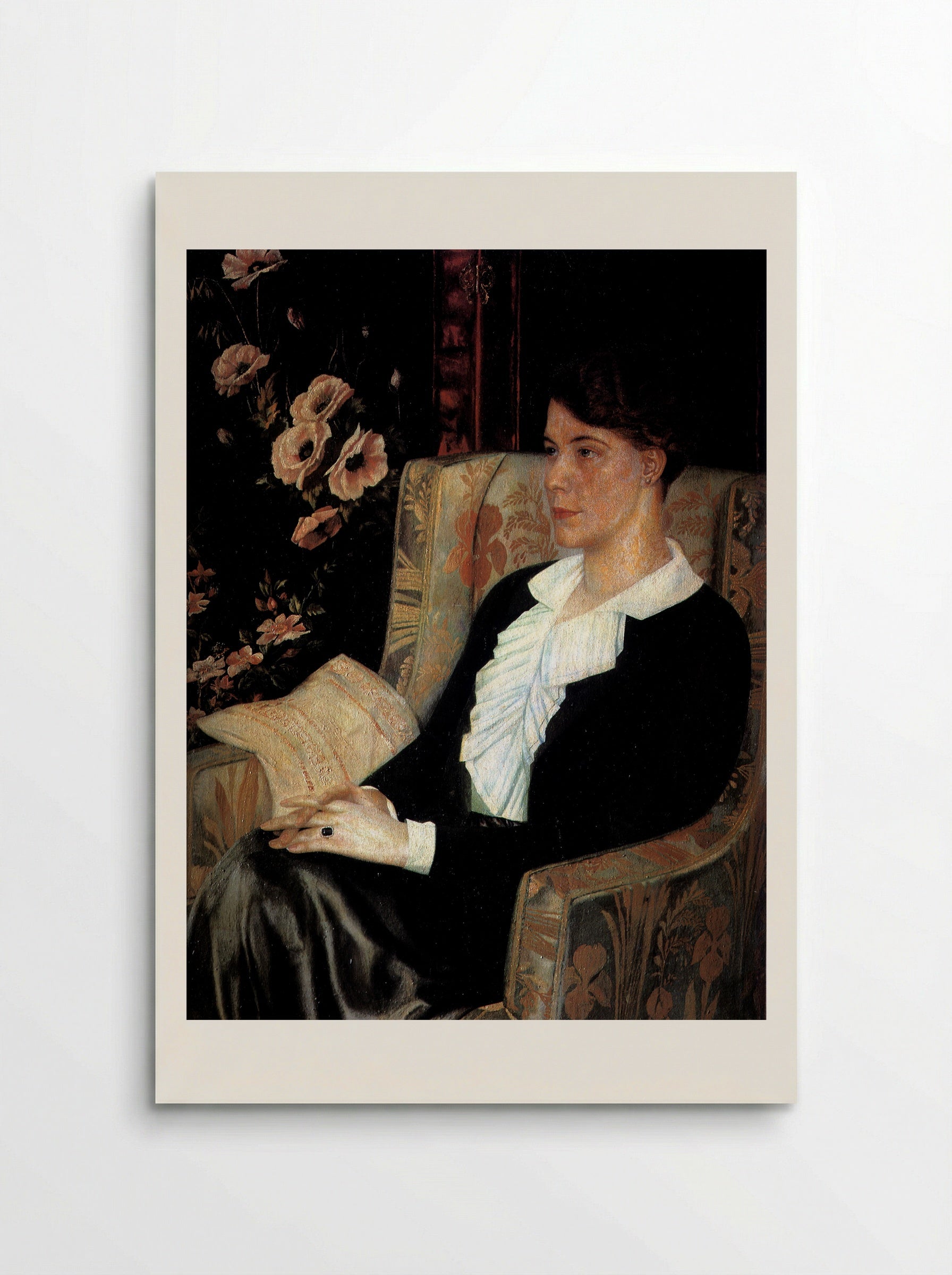 Portrait of Evdokiya Nikolaevna Glebova, the Artist's Sister - Pavel Filonov - Poster