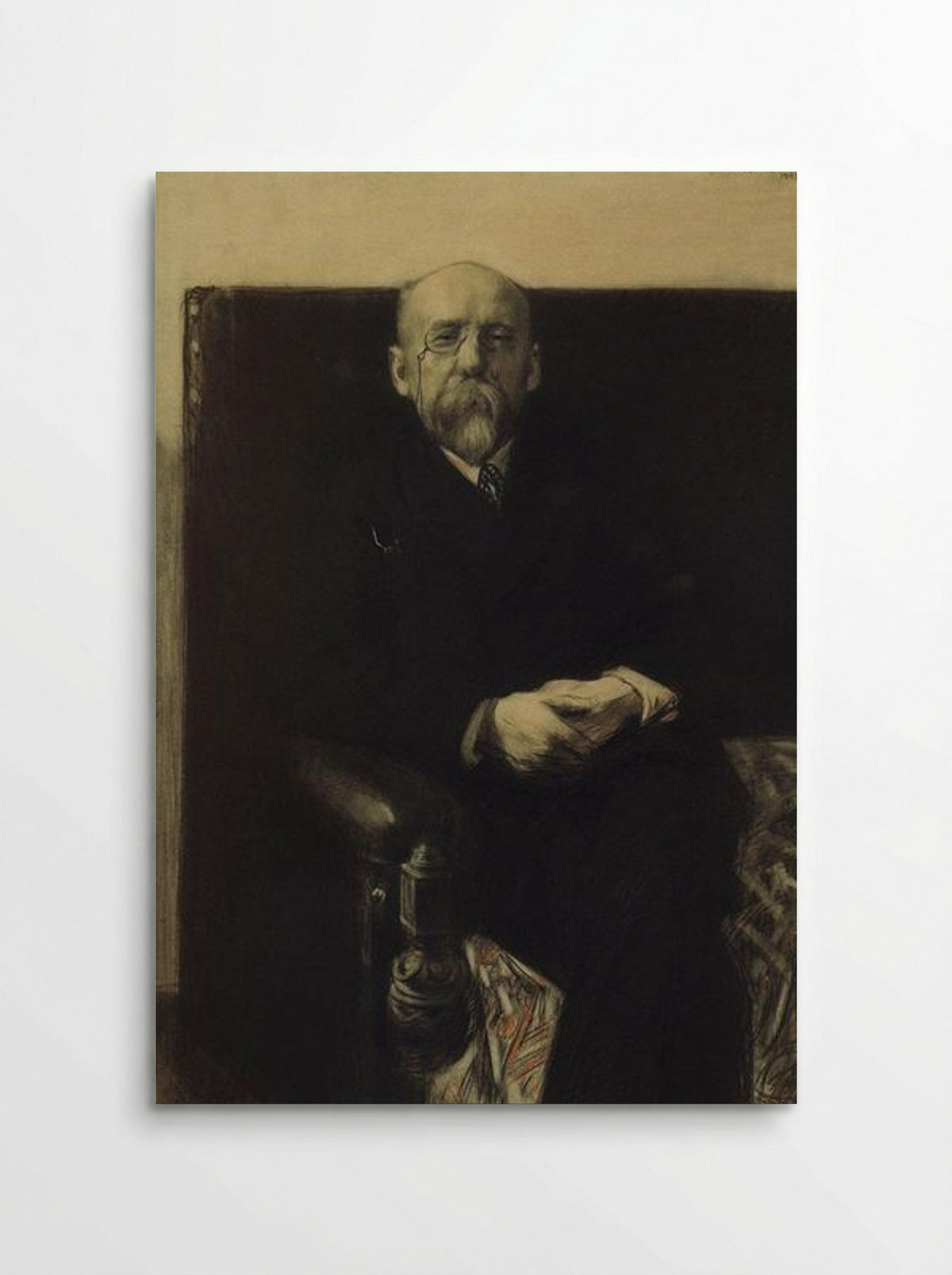Portrait of F.K. Sologub - Boris Kustodiev - Poster