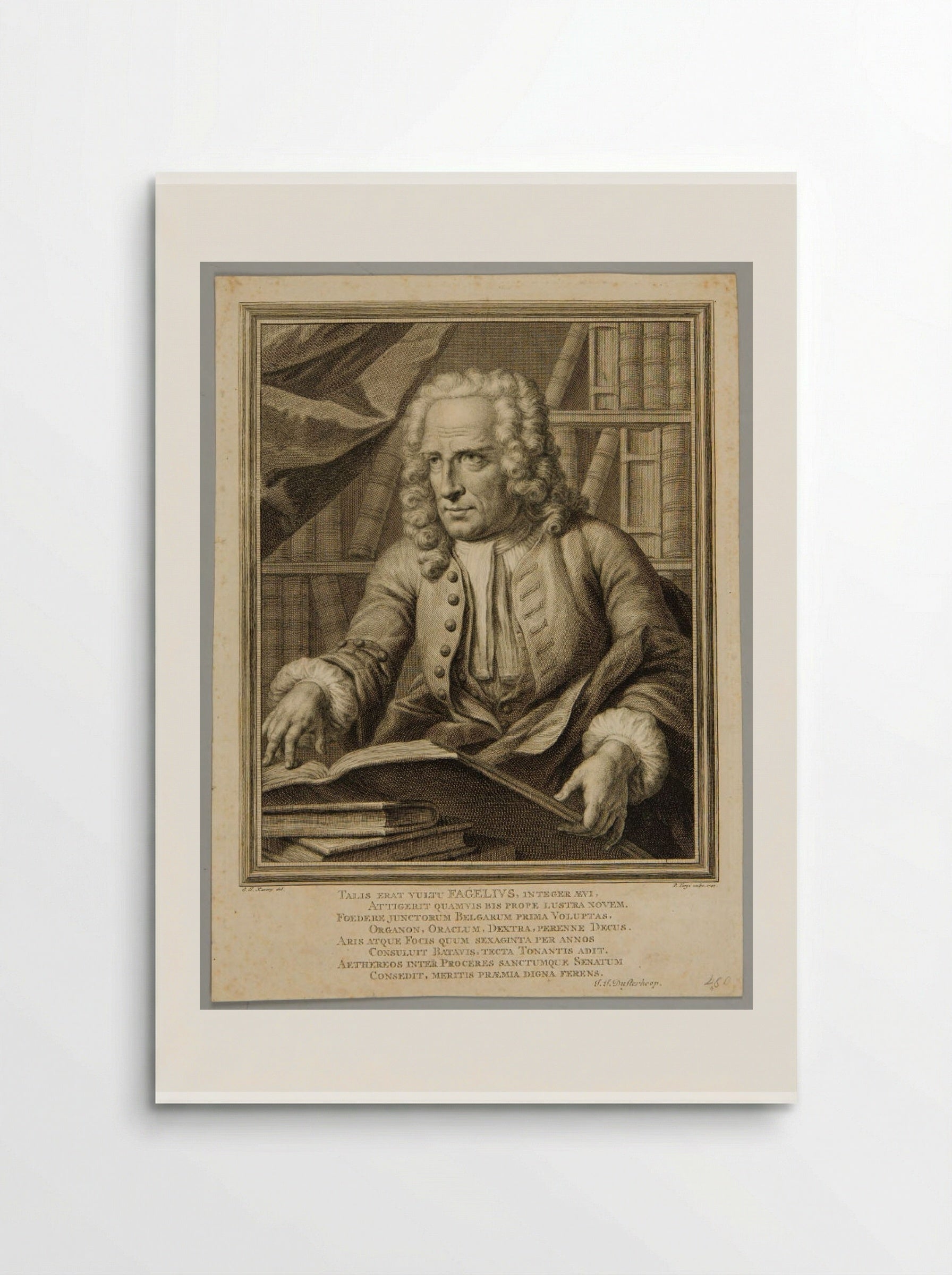 Portrait of Fagelius - Pieter Tanjé - Poster