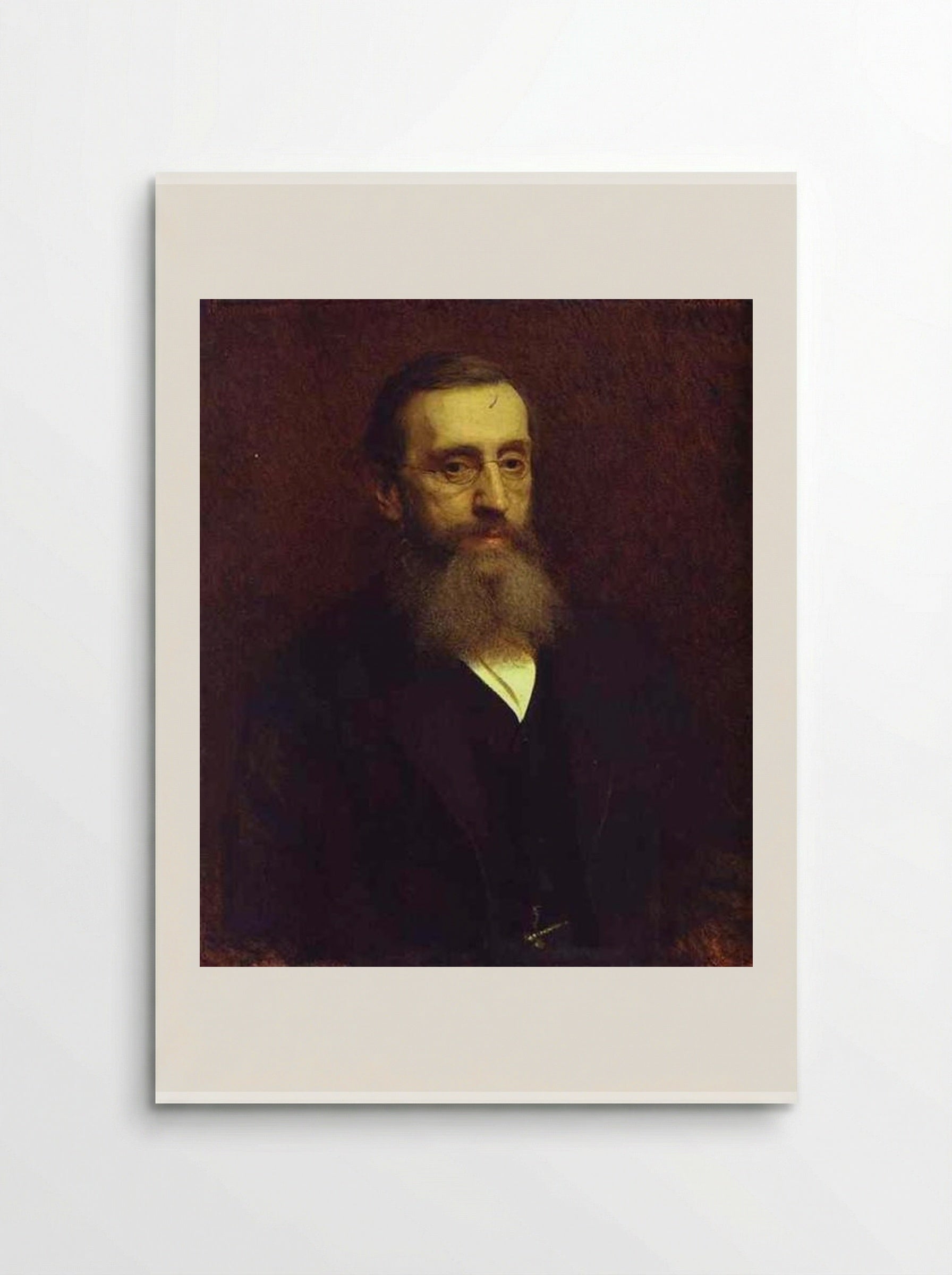 Portrait of Feodor Petrushevsky - Ivan Kramskoy - Poster
