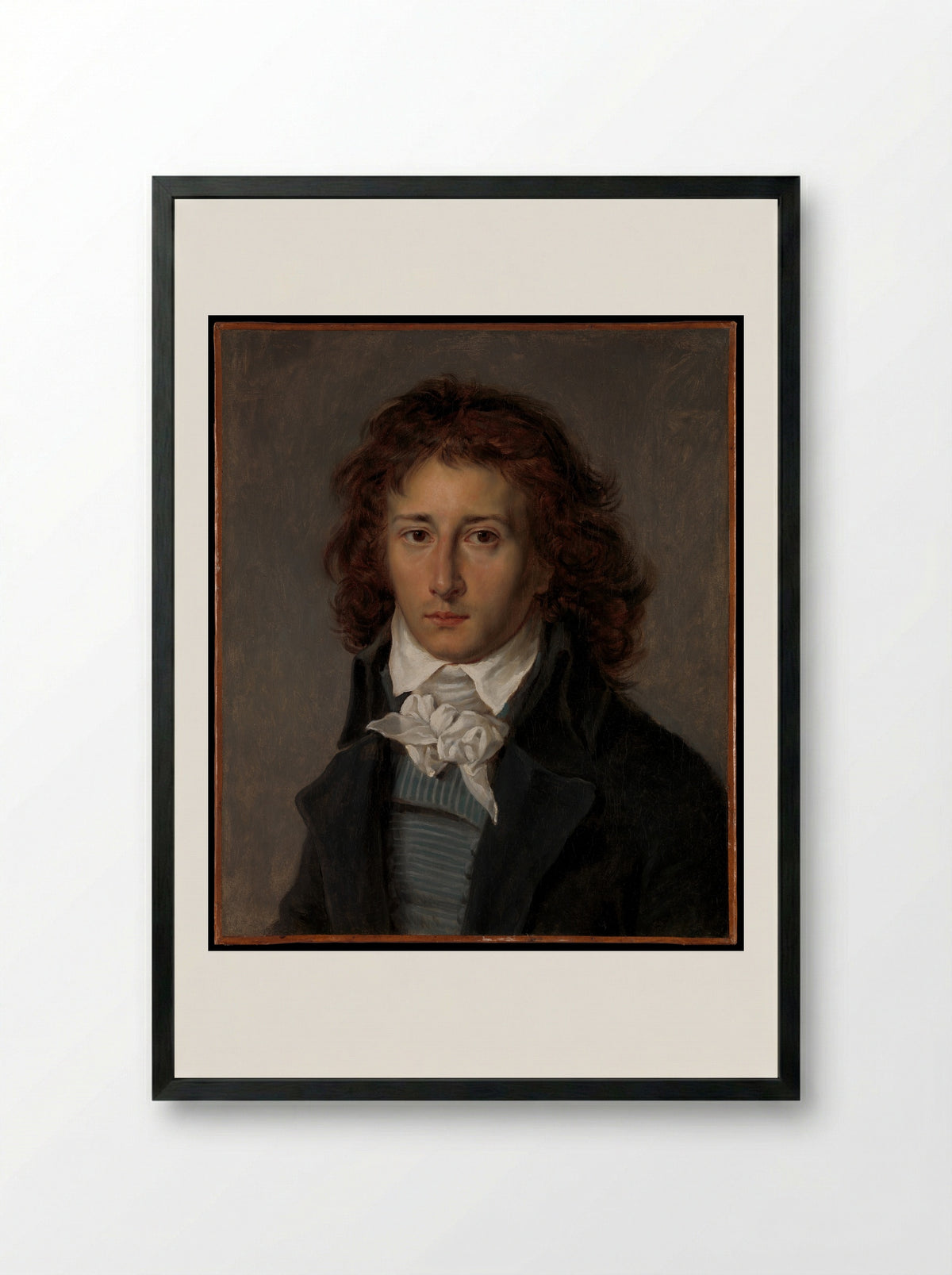 Portrait of François Gérard - Antoine-Jean Gros - Framed Print Black