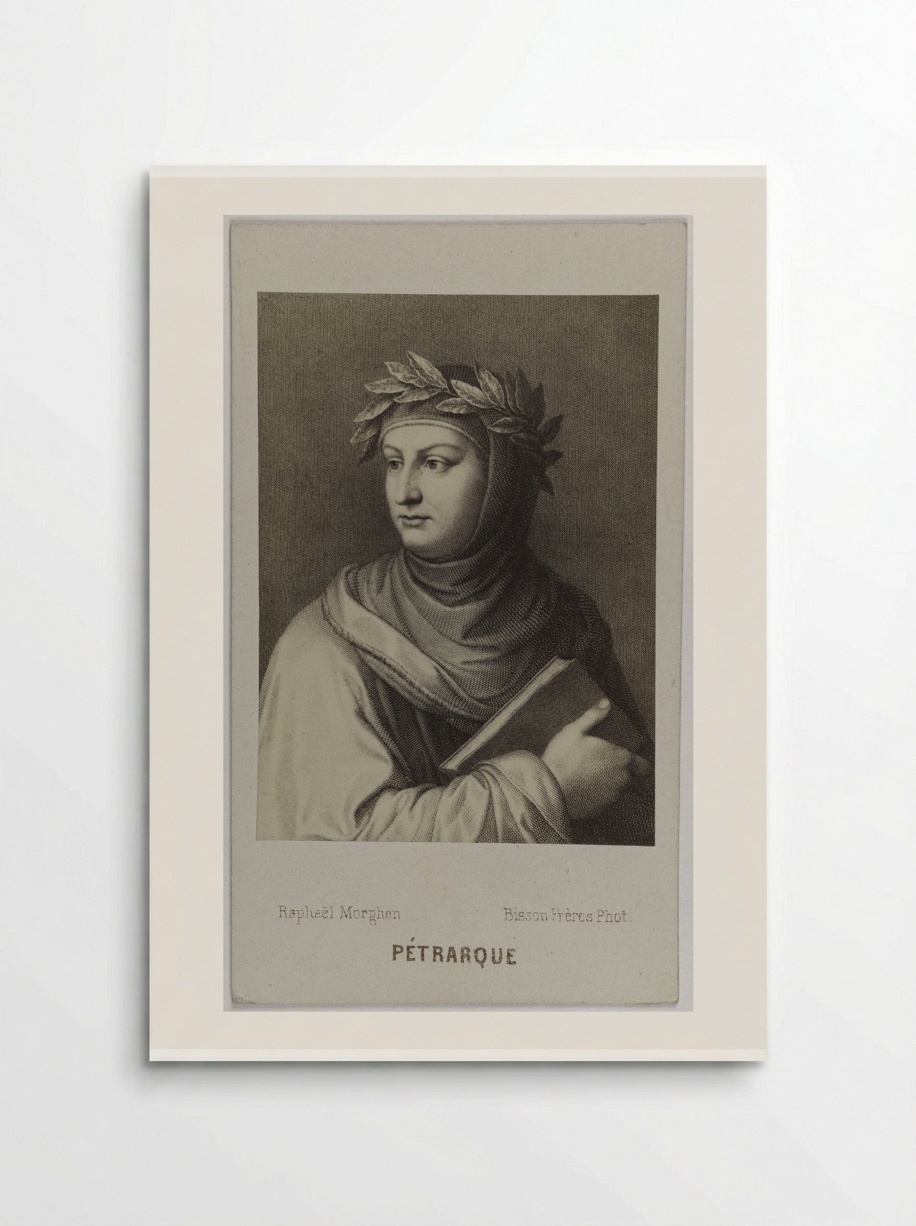 Portrait of Francesco Petrarca - Raphael Morghen - Poster