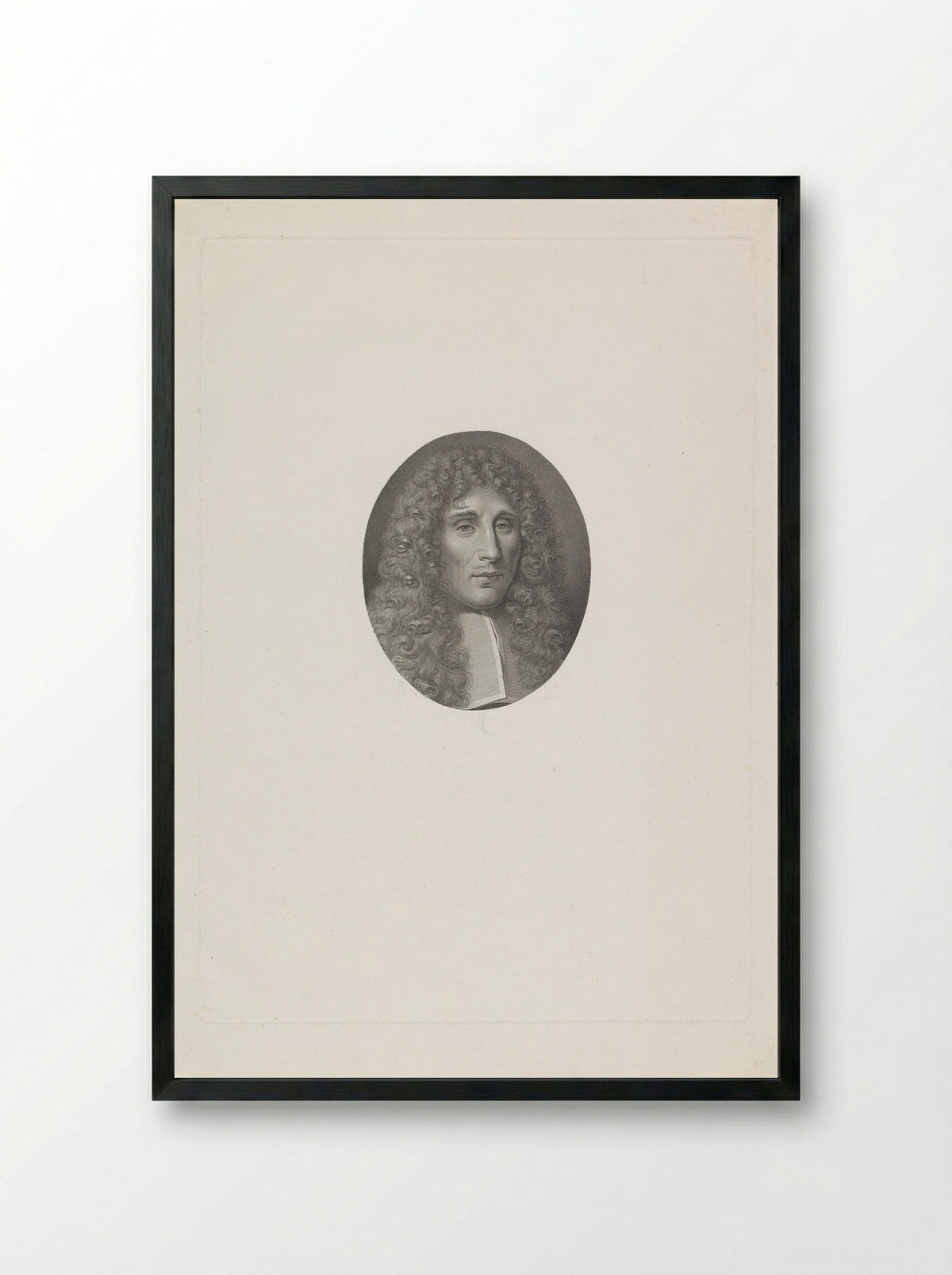 Portrait of Francesco Redi - Benedetto Bordiga - Framed Print Black