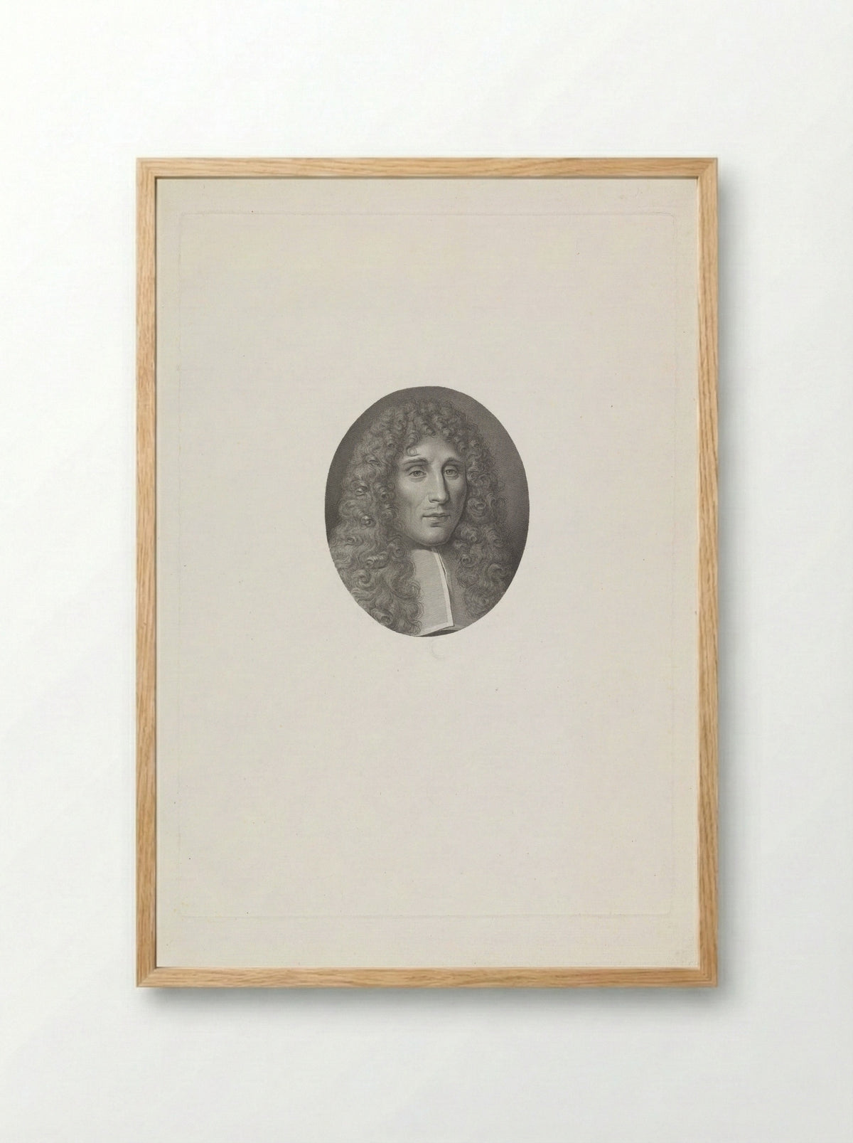 Portrait of Francesco Redi - Benedetto Bordiga - Framed Print Wood