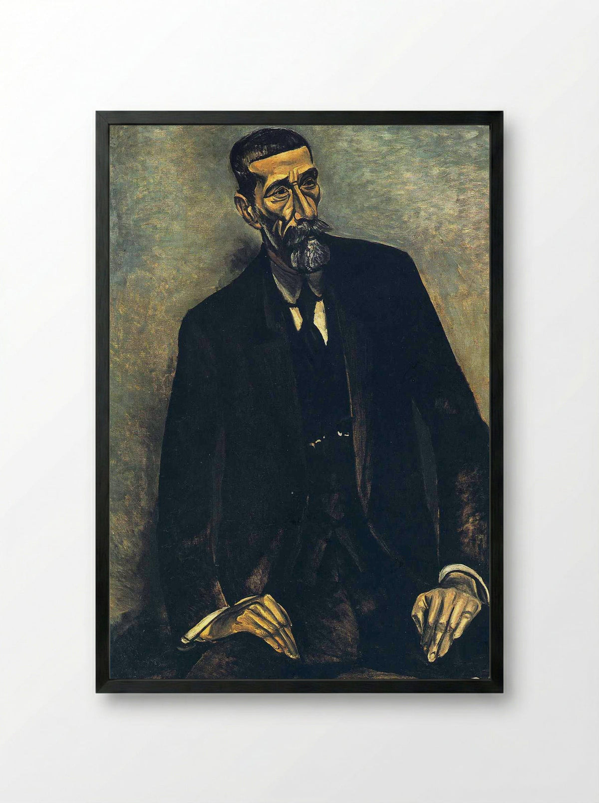 Portrait of Francisco Iturrino - André Derain - Framed Print Black