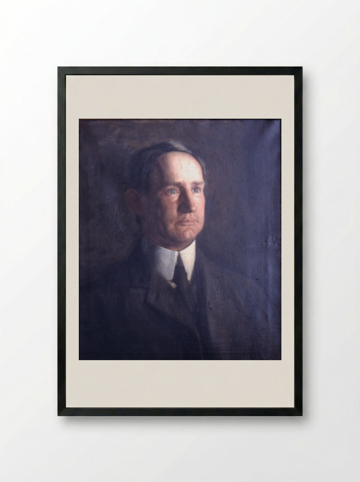 Portrait of Frank Lindsay Greenwalt - Thomas Eakins - Framed Print Black