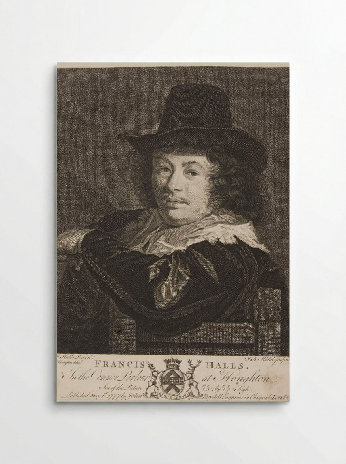 Portrait of Frans Hals - Jean Baptiste Michel - Poster