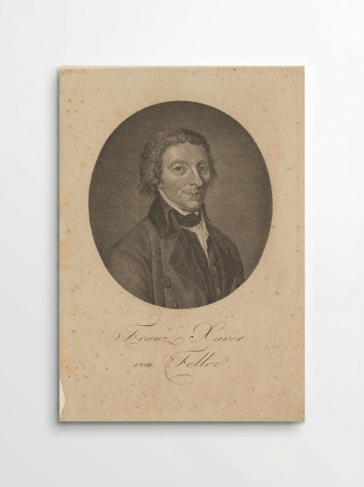 Portrait of Franz Xaver von Feller - Paul Jacob Laminit - Poster
