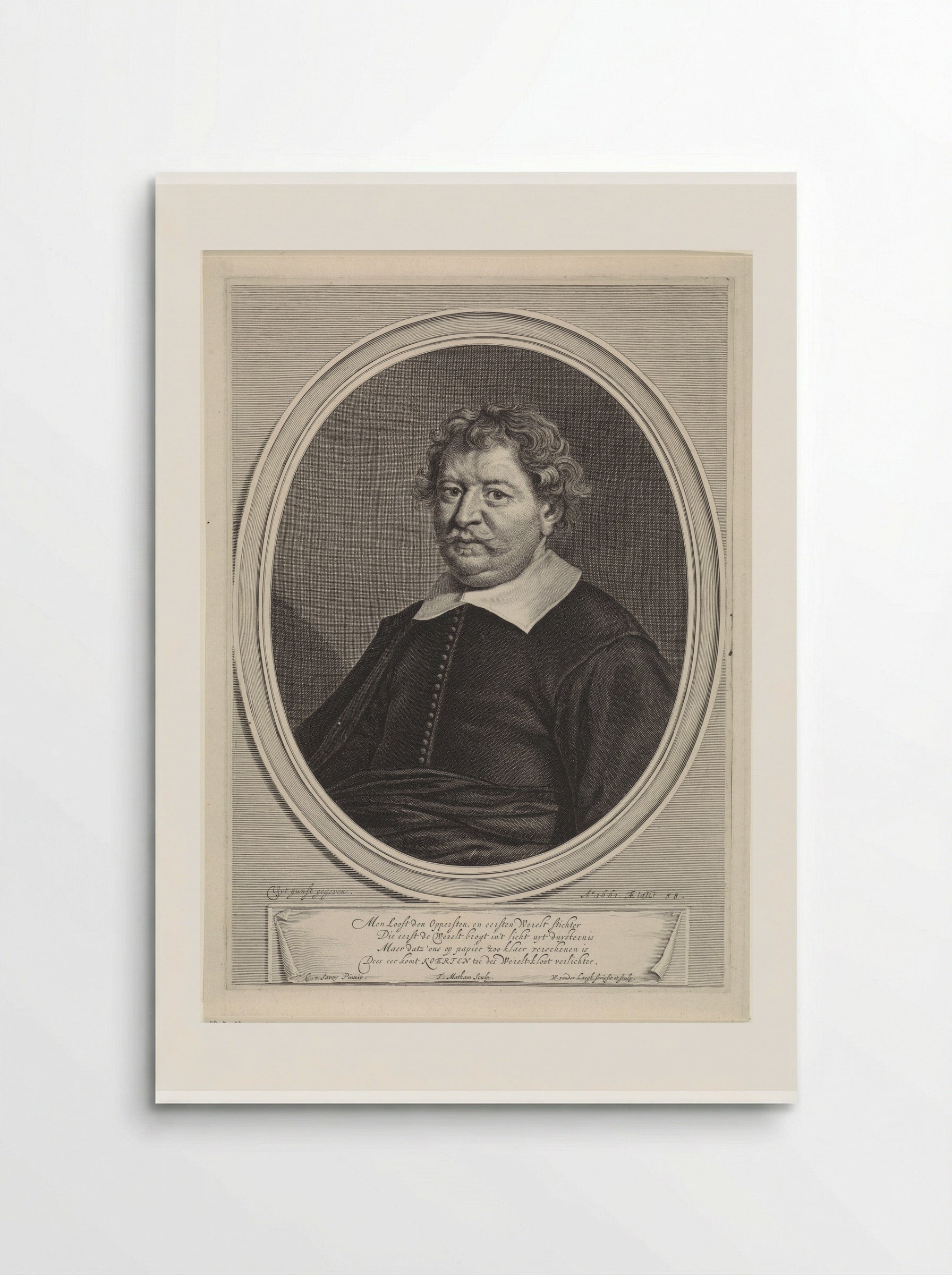 Portrait of Frederick William, Elector of Brandenburg - Theodor Matham - Poster
