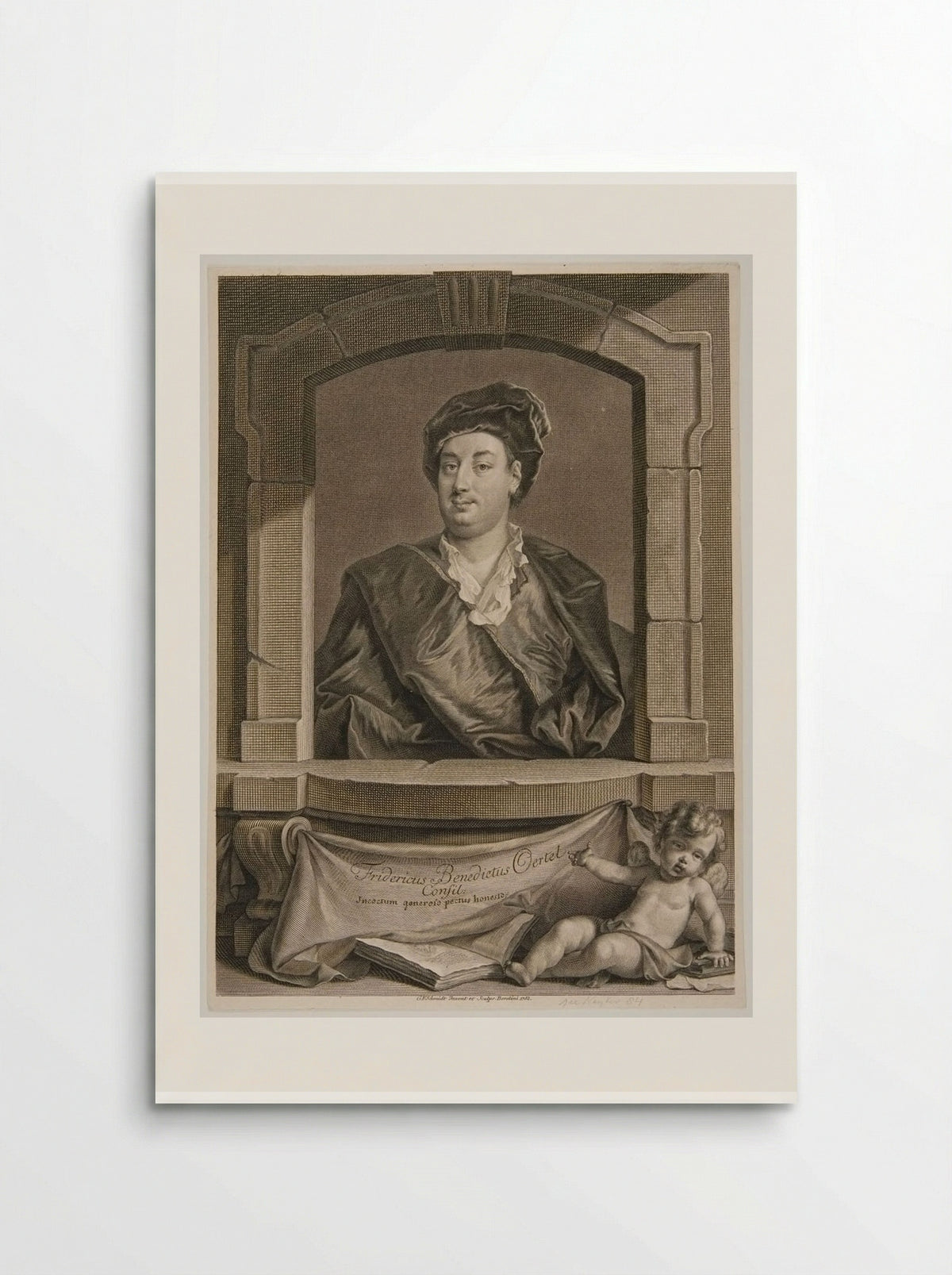 Portrait of Fridericus Benedictus Oertel - Georg Friedrich Schmidt - Poster