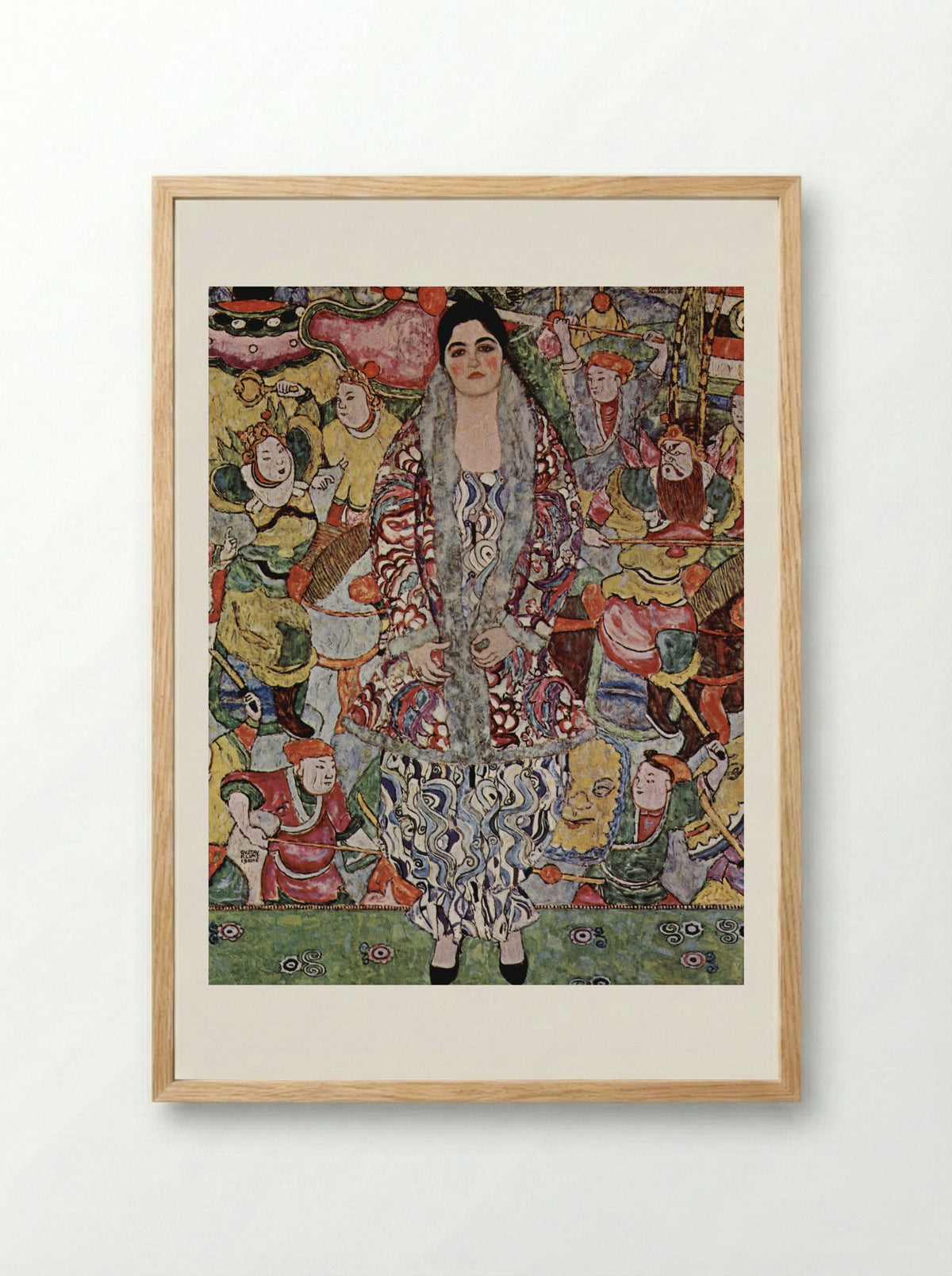 Portrait of Friederike Maria Beer - Gustav Klimt - Framed Print Wood
