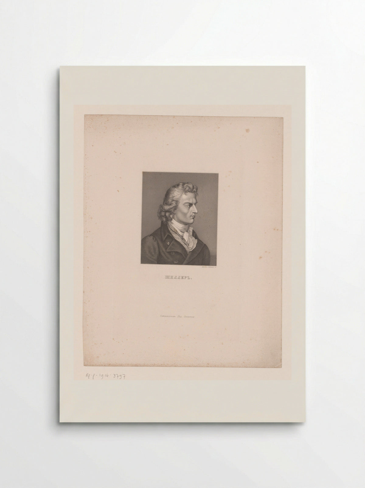 Portrait of Friedrich von Schiller - Adrian Schleich - Poster