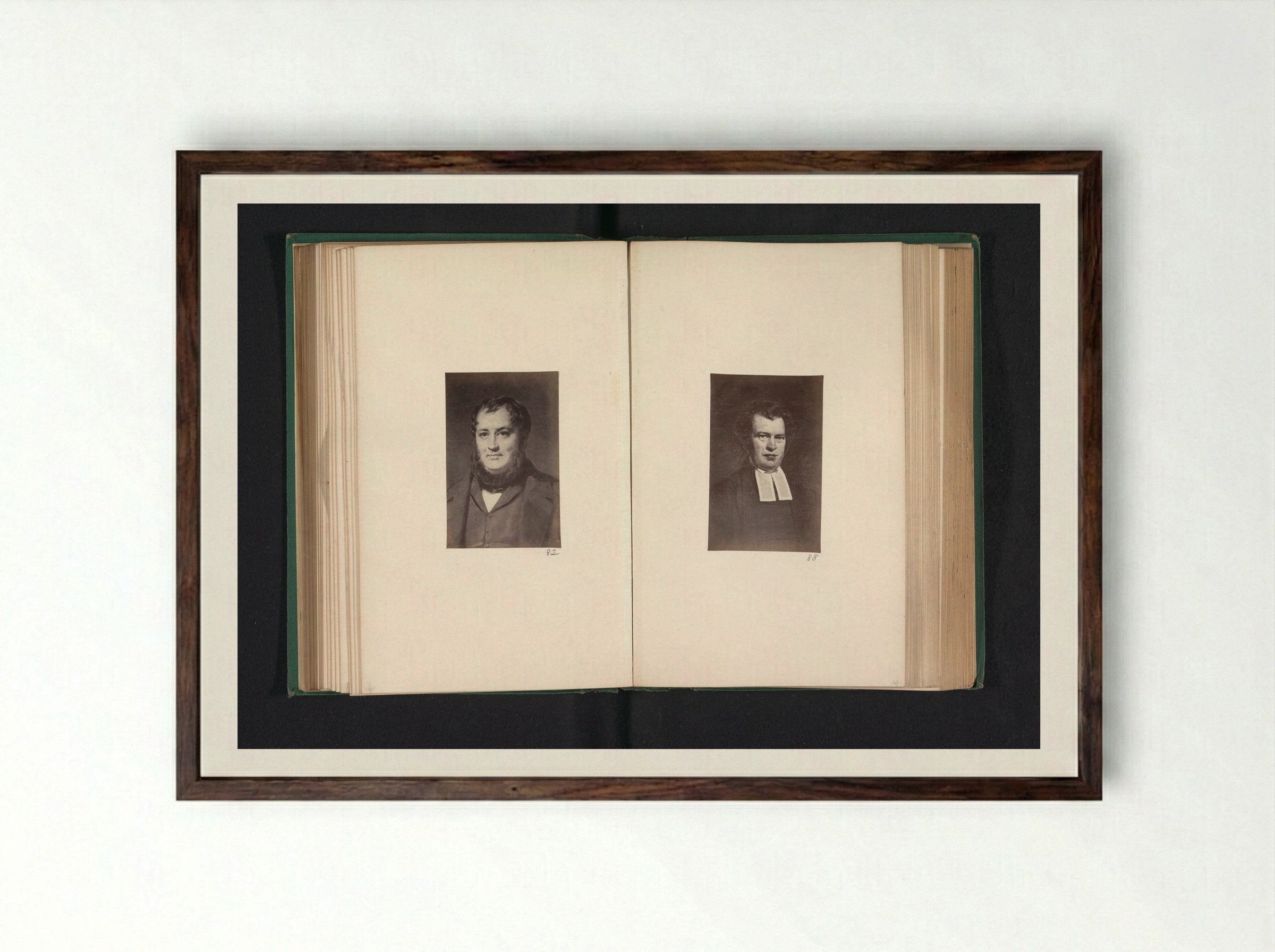 Portrait of Gavin Struthers - Thomas Annan - Framed Print Dark Wood