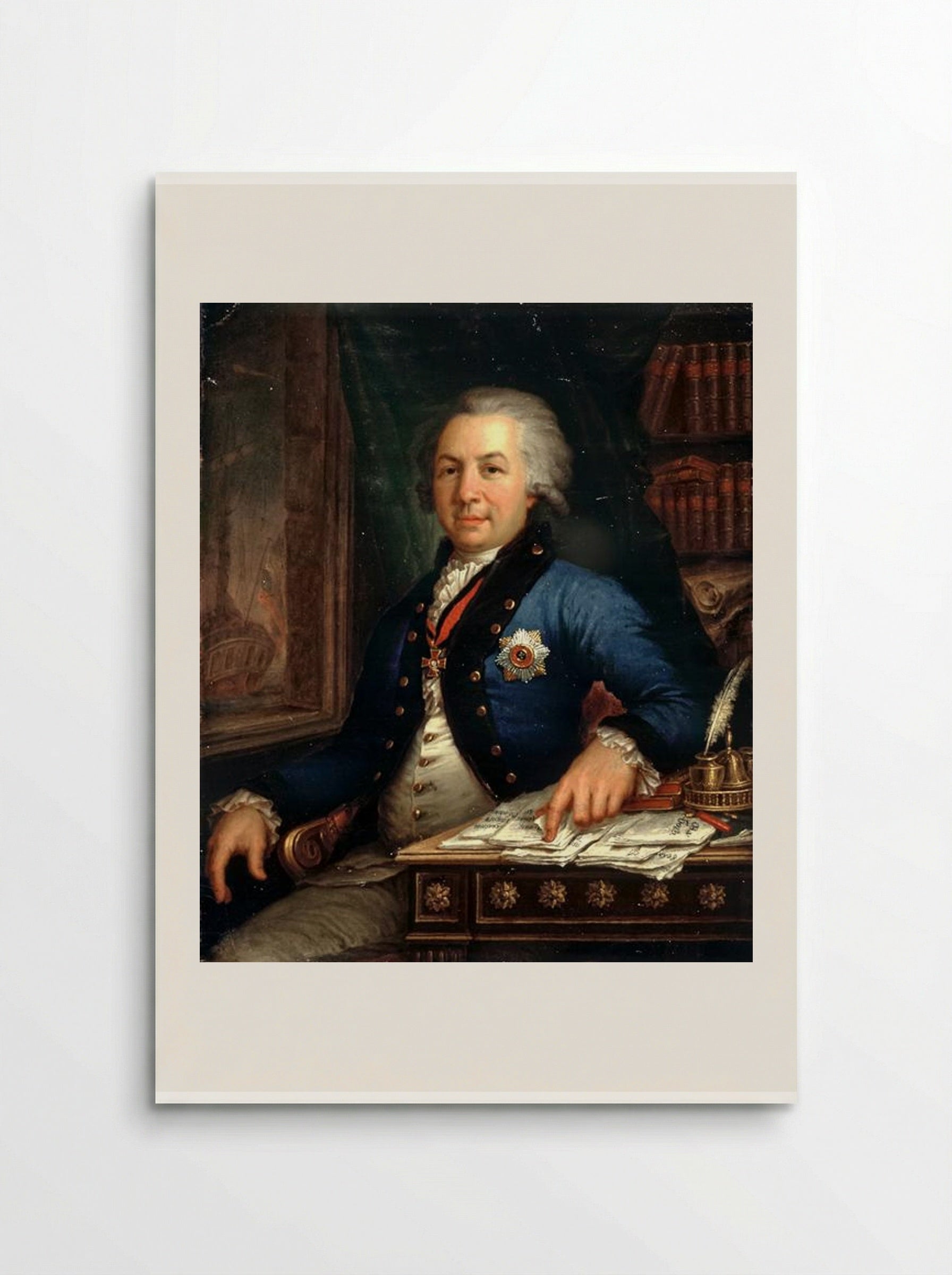 Portrait of Gavril Derzhavin - Vladimir Borovikovsky - Poster