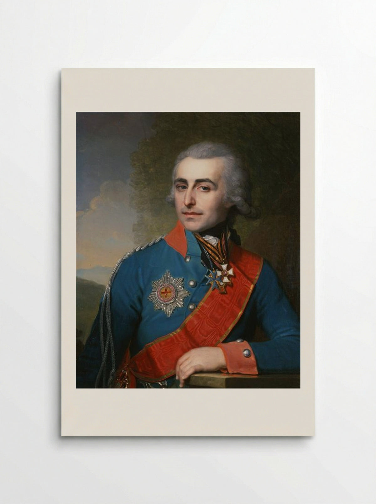 Portrait of General Adjutant Count Pyotr Tolstoy - Vladimir Borovikovsky - Poster