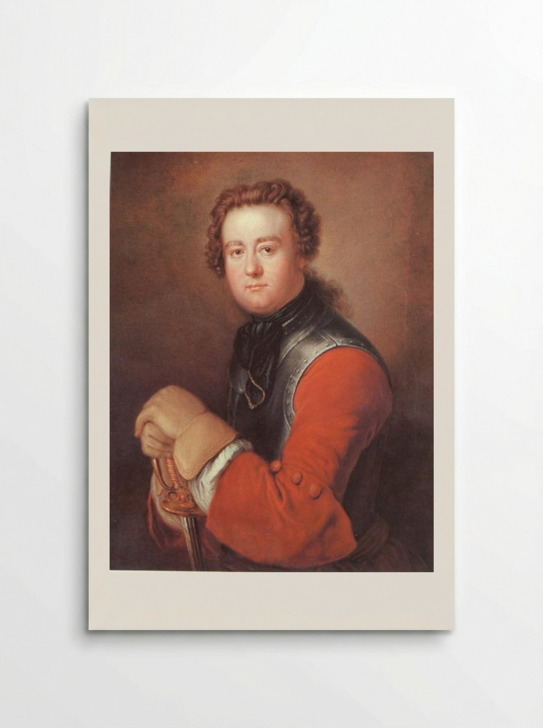 Portrait of Georg Wenzeslaus von Knobelsdorff - Antoine Pesne - Poster