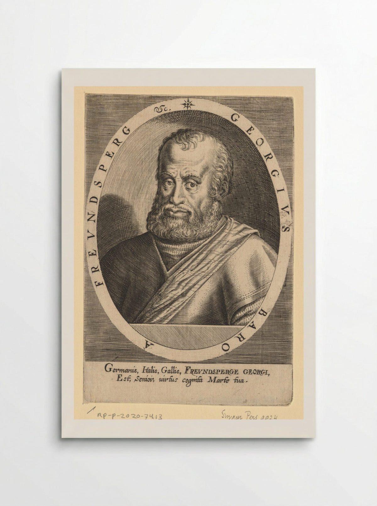 Portrait of Georg von Frundsberg - Dominicus Custos - Poster