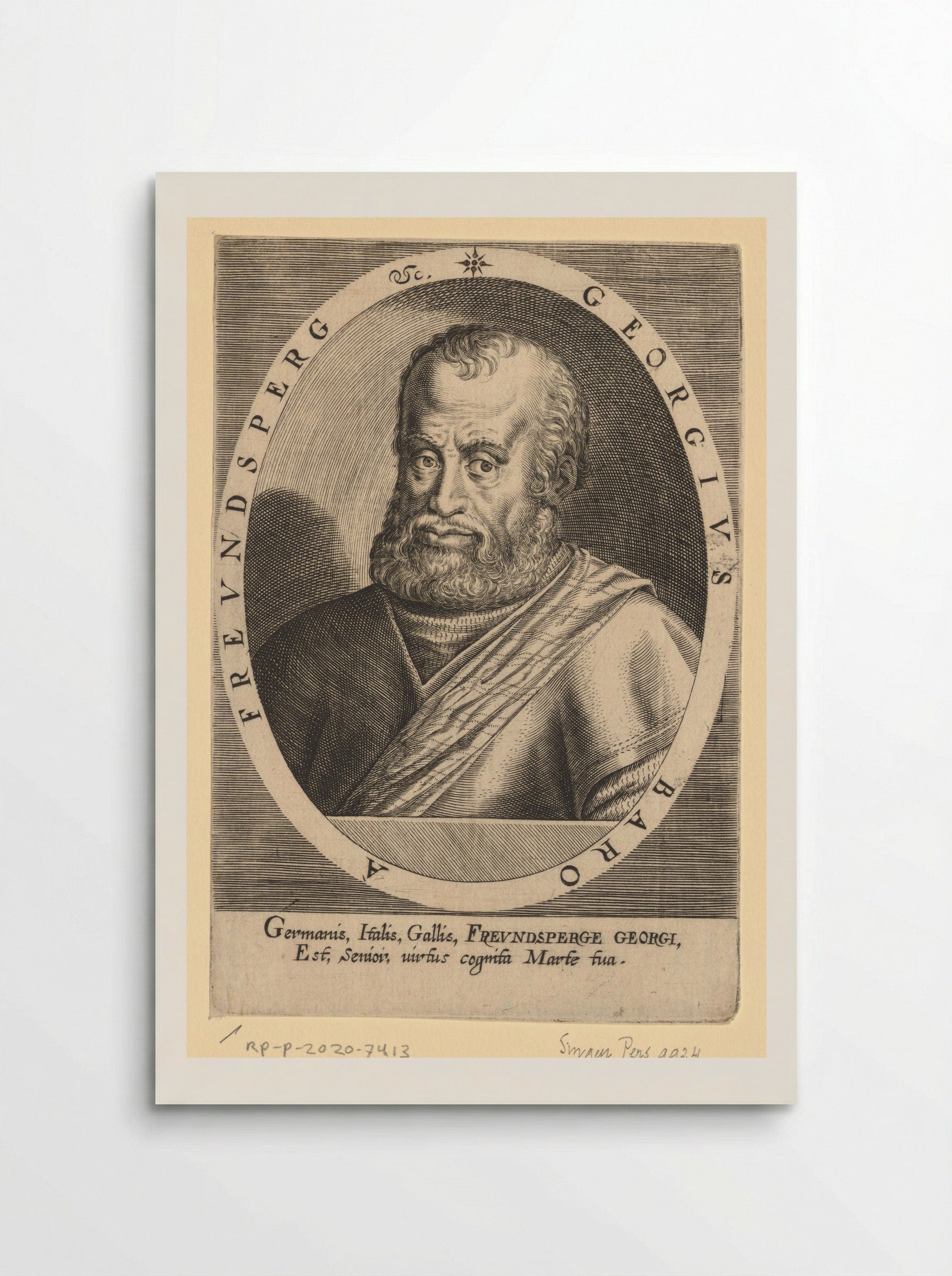 Portrait of Georg von Frundsberg - Dominicus Custos - Poster
