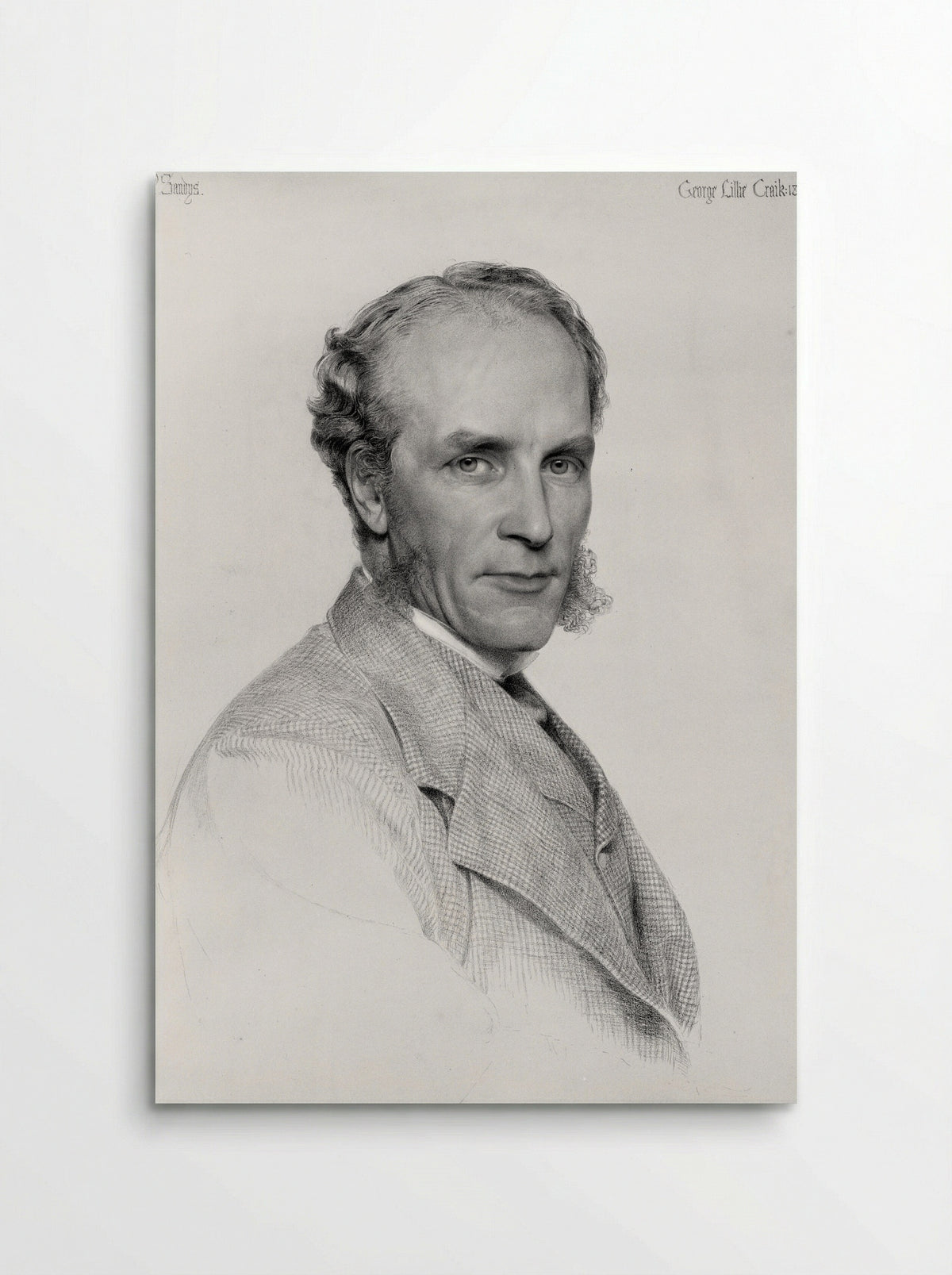 Portrait of George Lillie Craik - Frederick Sandys - Poster