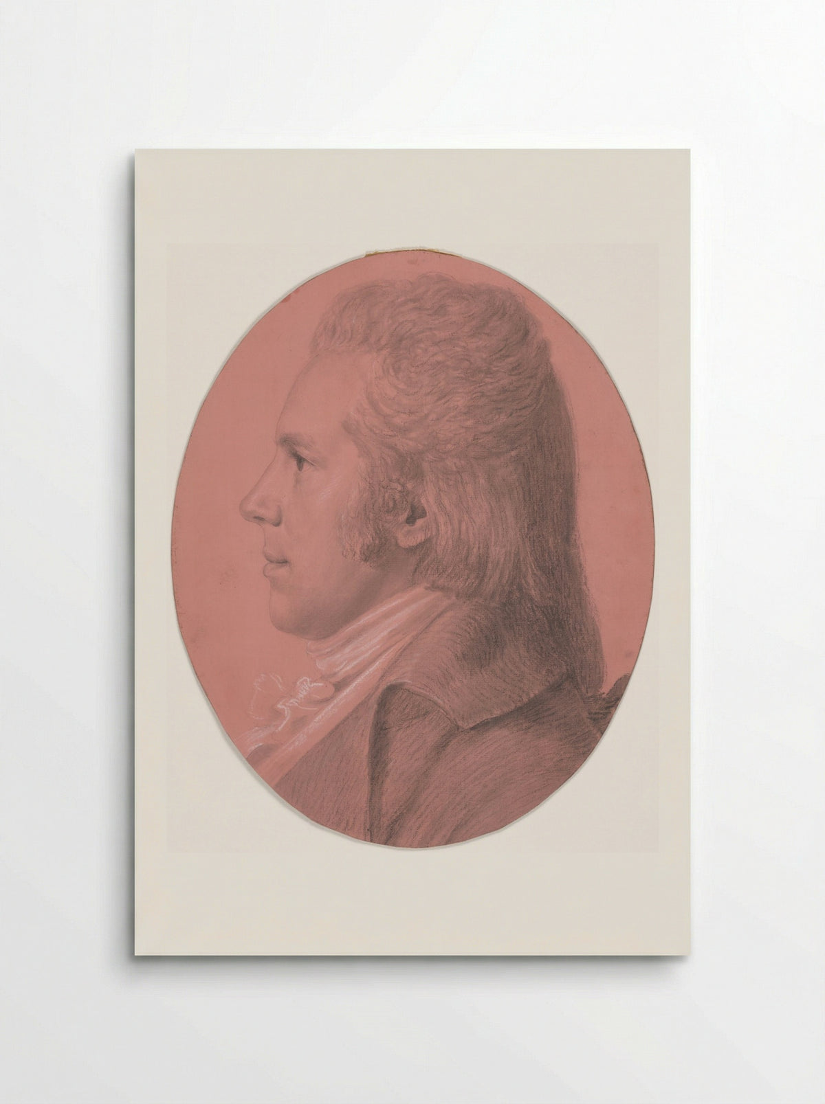 Portrait of Georges Arnold Fitzwilliam - Charles Balthazar Julien Fevret de Saint-Mémin - Poster