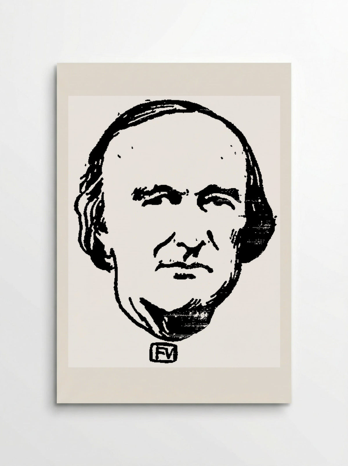 Portrait of Georges Darboy - Félix Vallotton - Poster