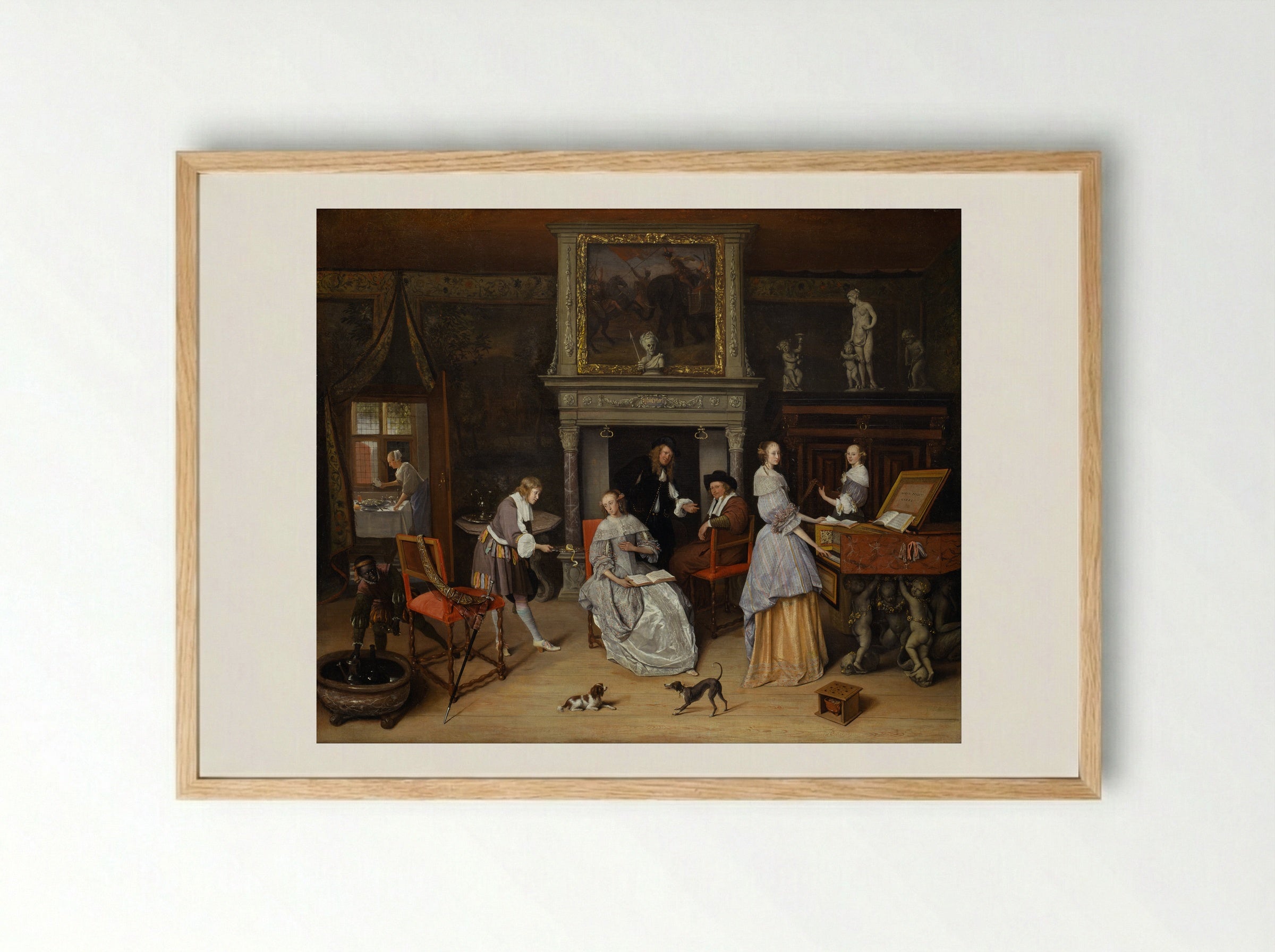 Portrait of Gerrit Gerritsz Schouten - Jan Steen - Framed Print Wood