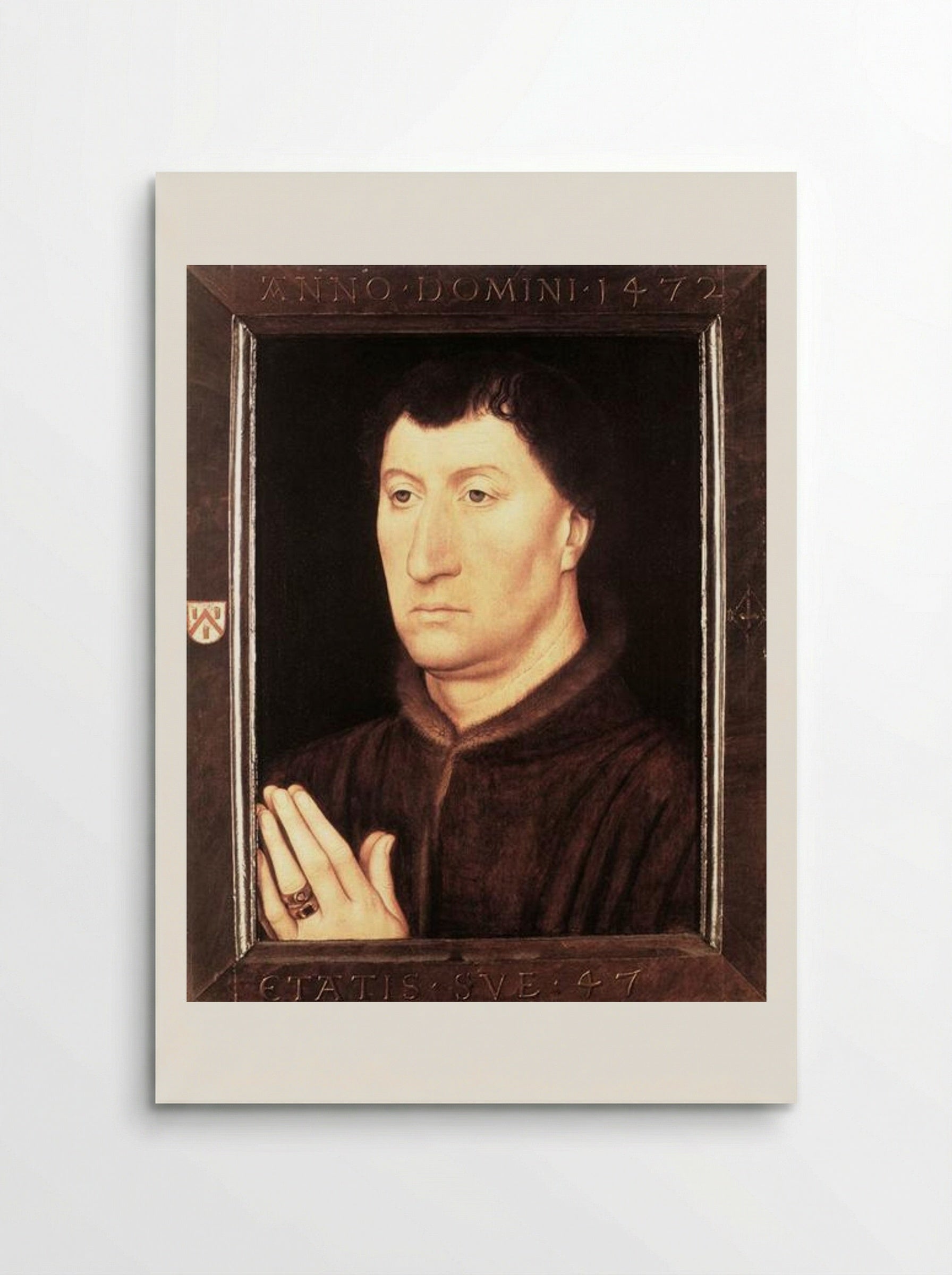 Portrait of Gilles Joye - Hans Memling - Poster