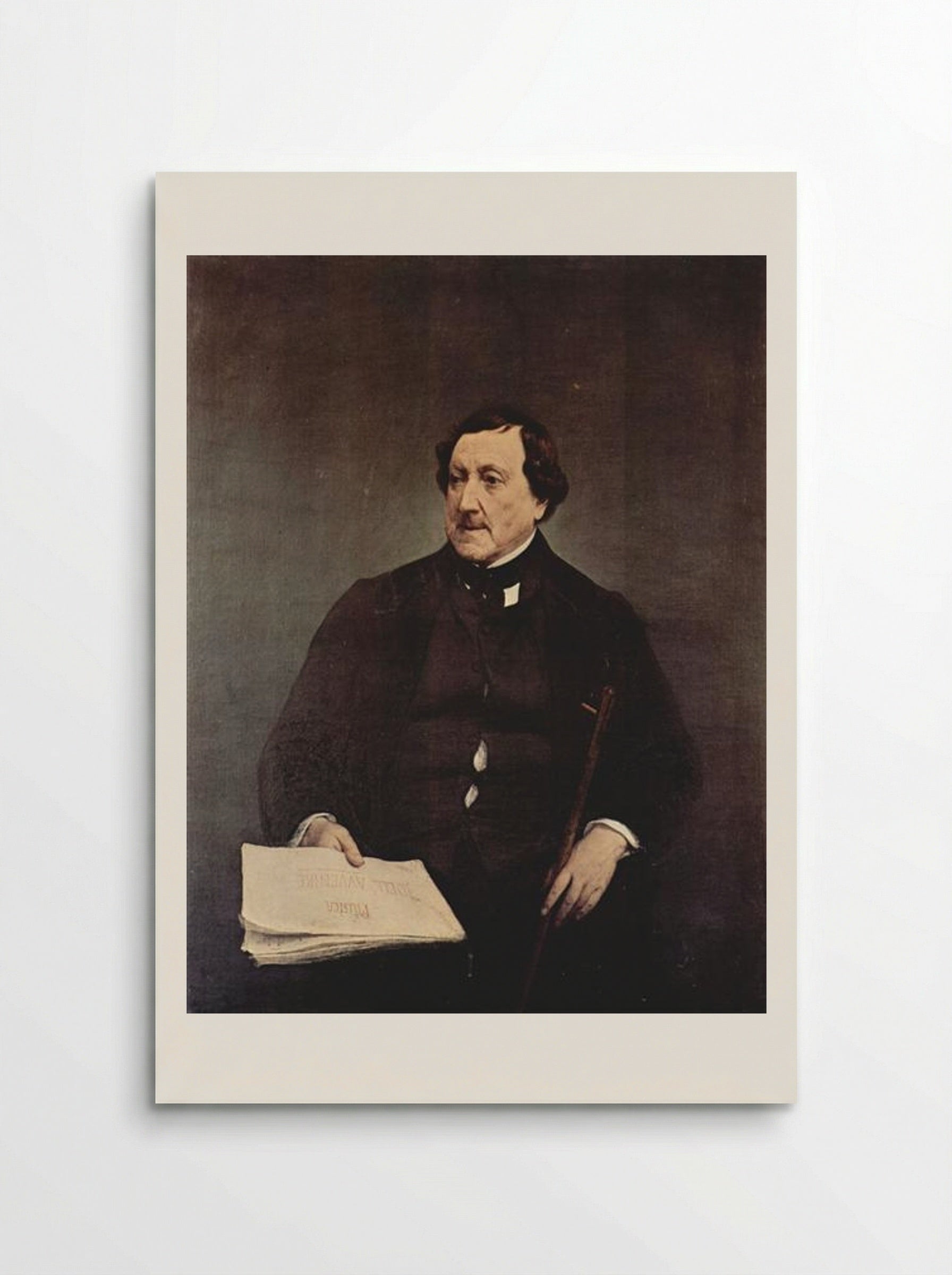 Portrait of Gioacchino Rossini - Francesco Hayez - Poster