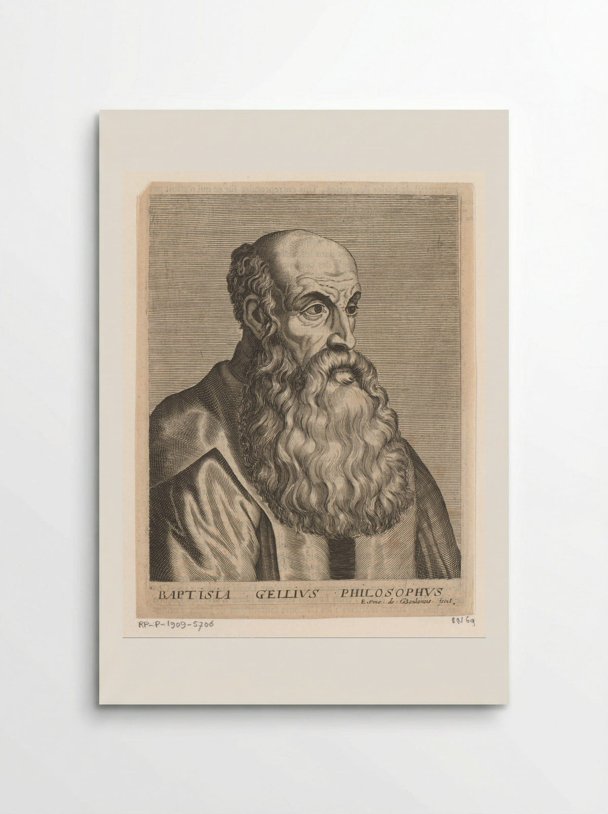 Portrait of Giovan Battista Gelli - Esme de Boulonois - Poster