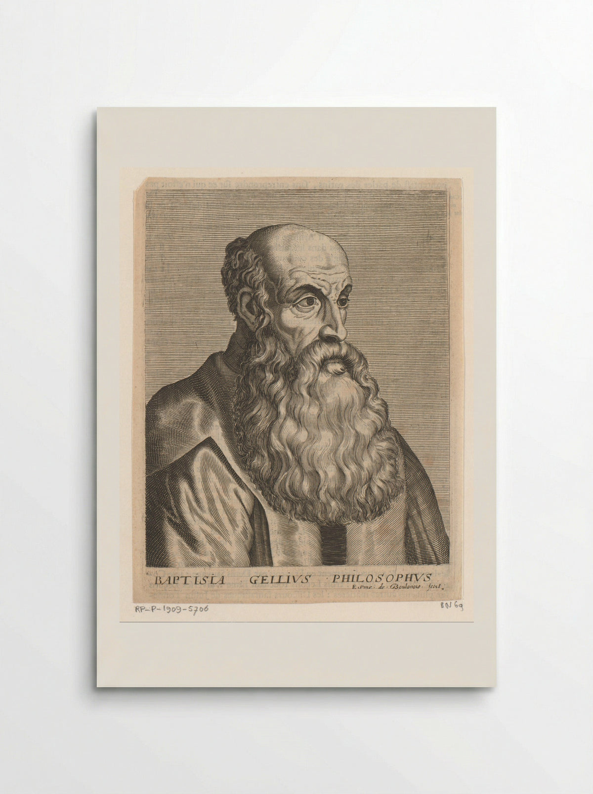 Portrait of Giovan Battista Gelli - Esme de Boulonois - Poster