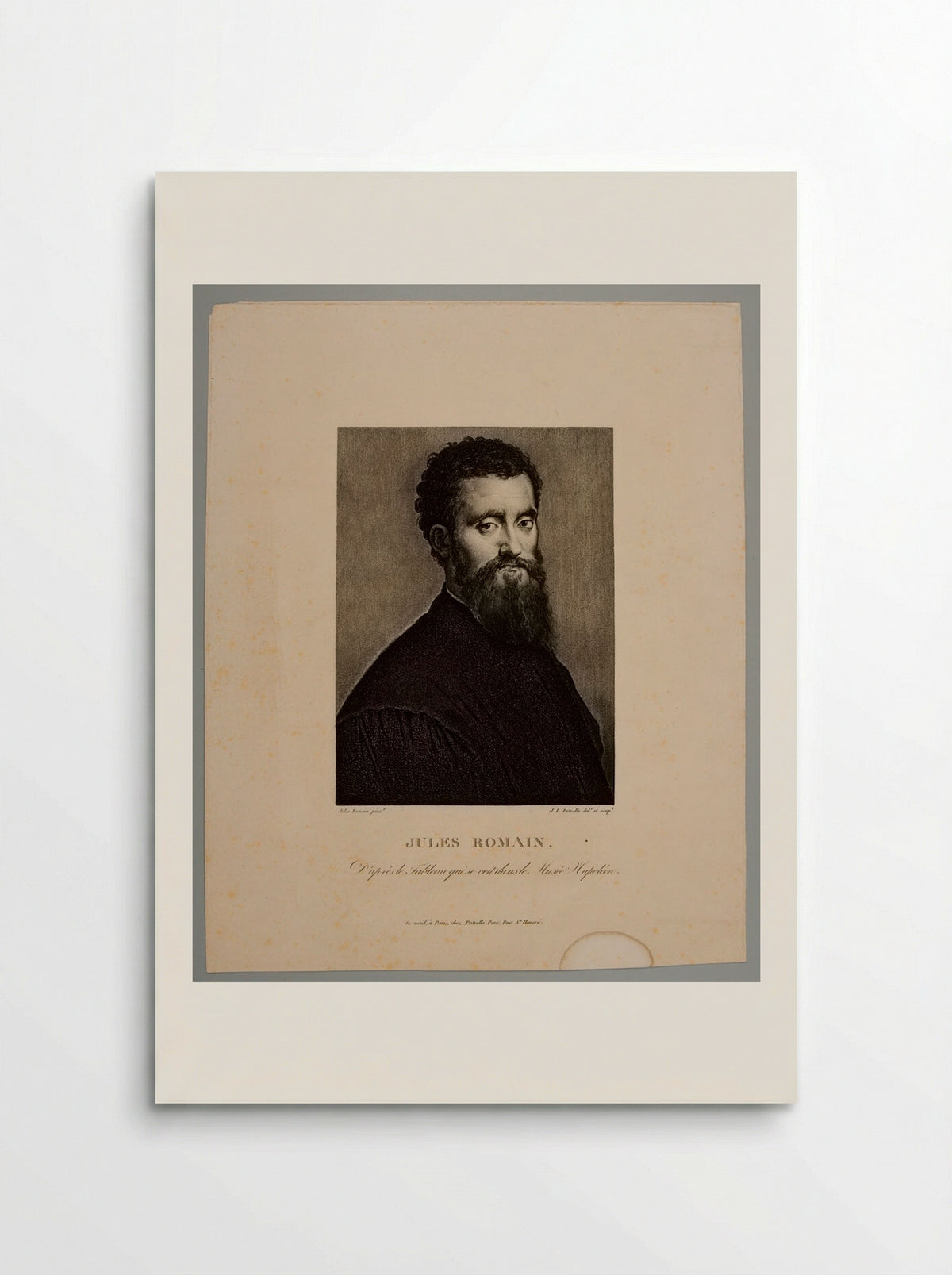 Portrait of Giulio Romano - Jean Louis Potrelle - Poster